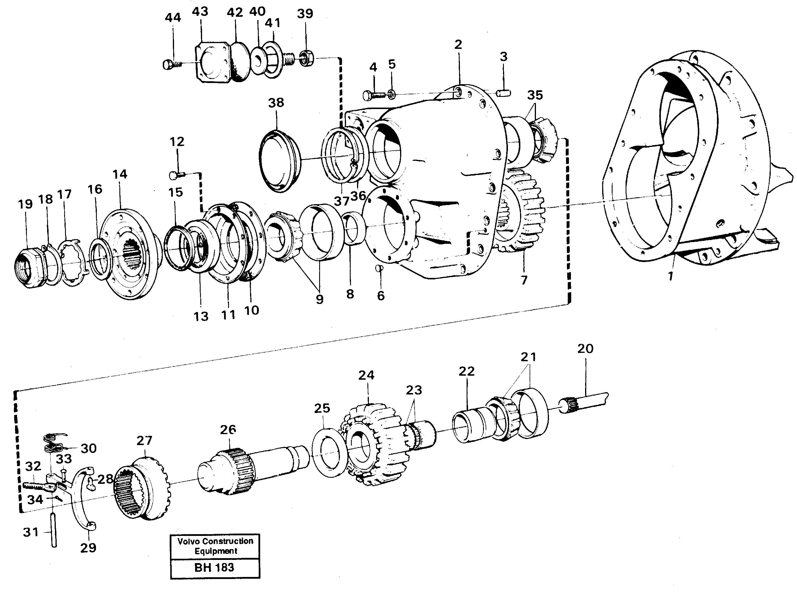 Final drive — volvo parts diagram