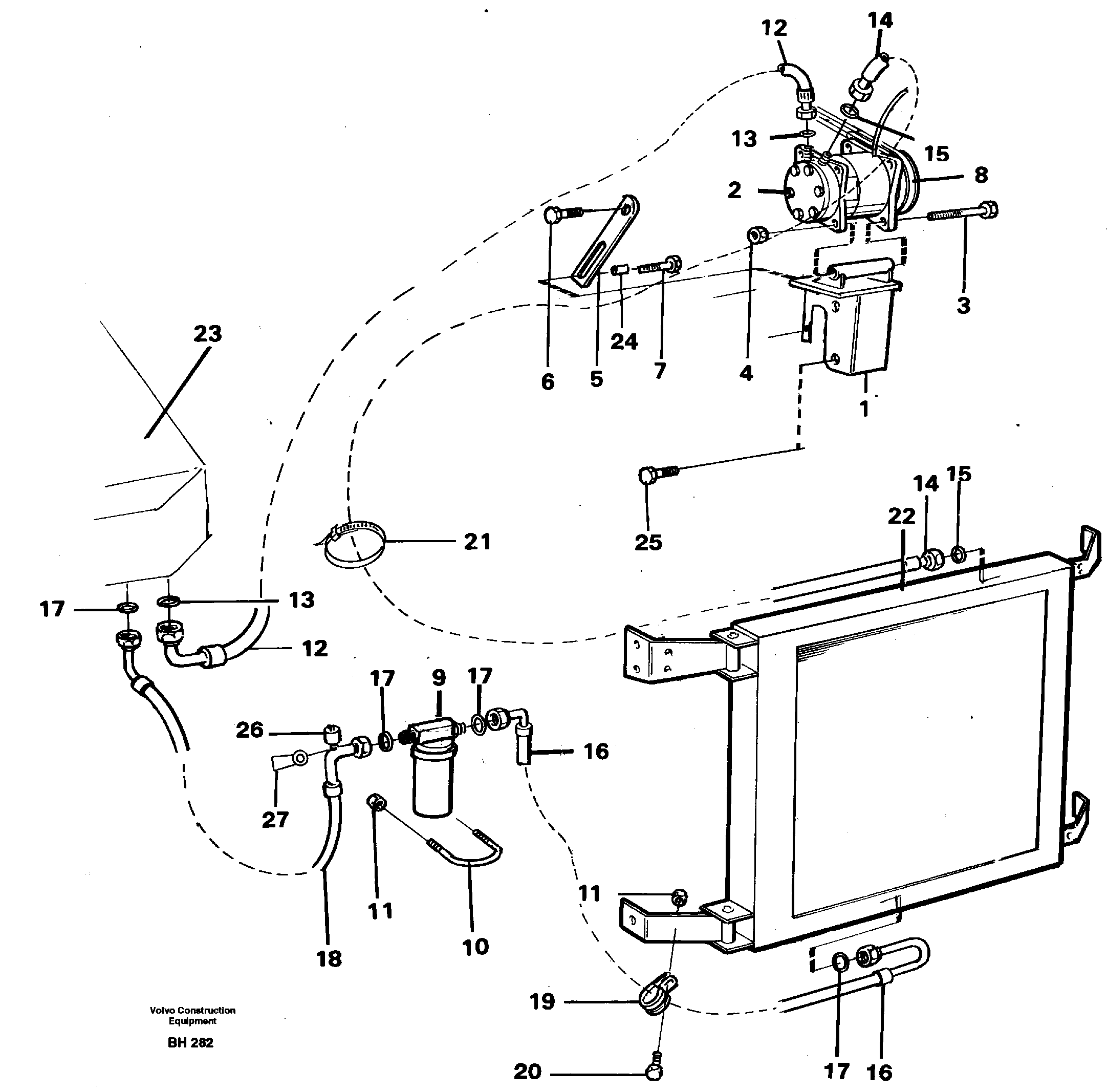 Air conditioning 92468 — volvo parts diagram
