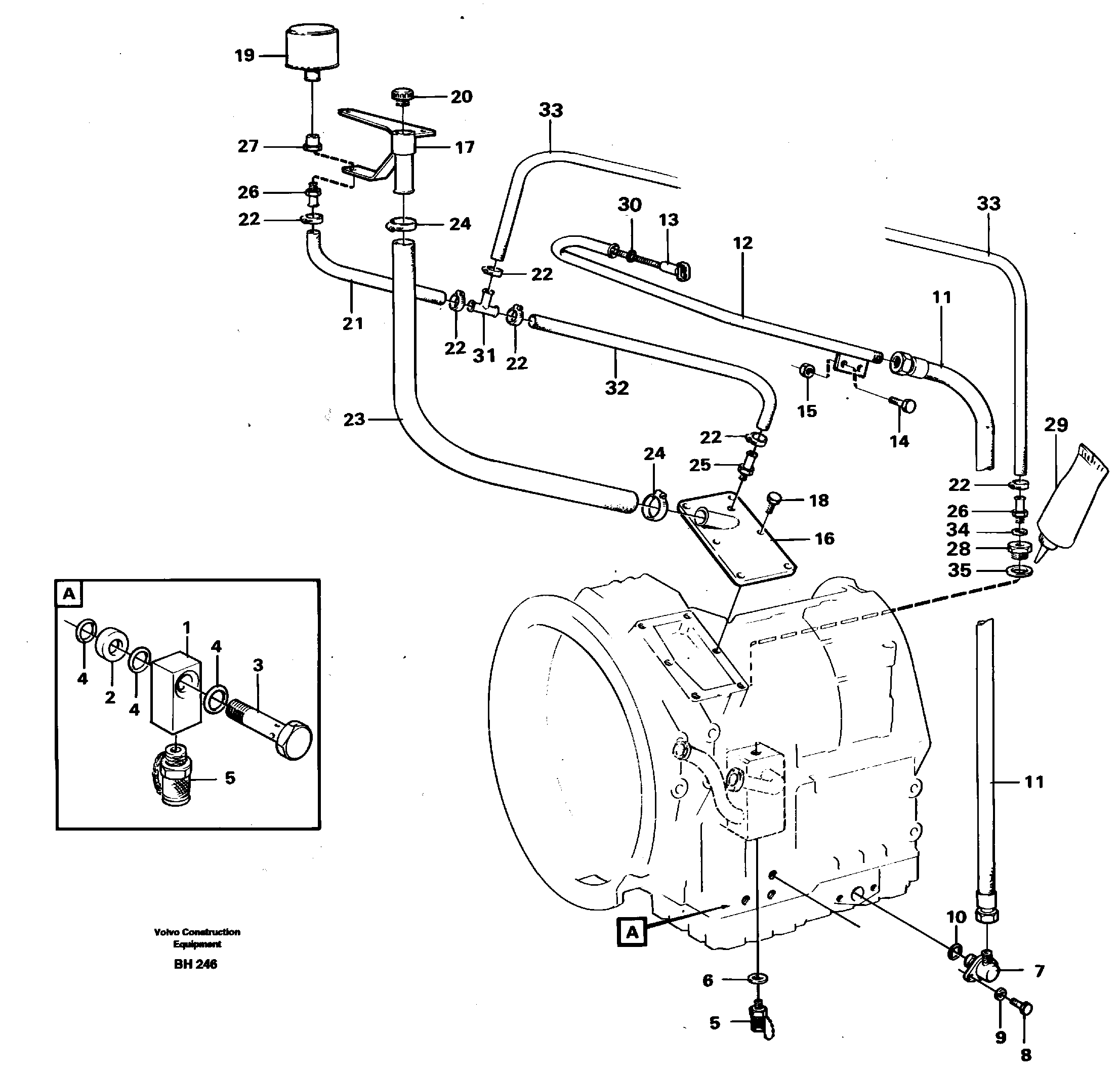 Oil dipstick — volvo parts diagram