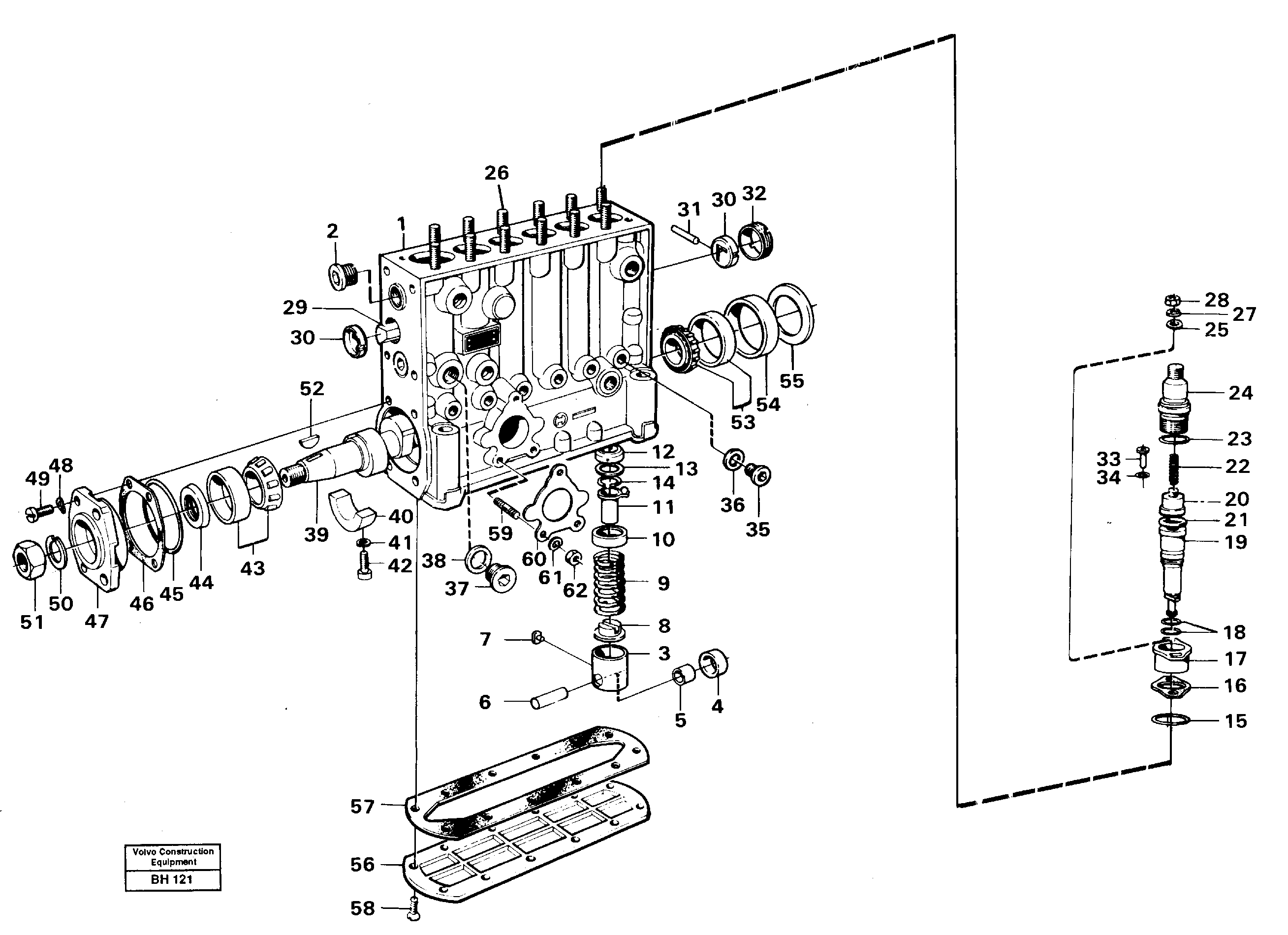 Injection pump  TD71KF — volvo parts diagram