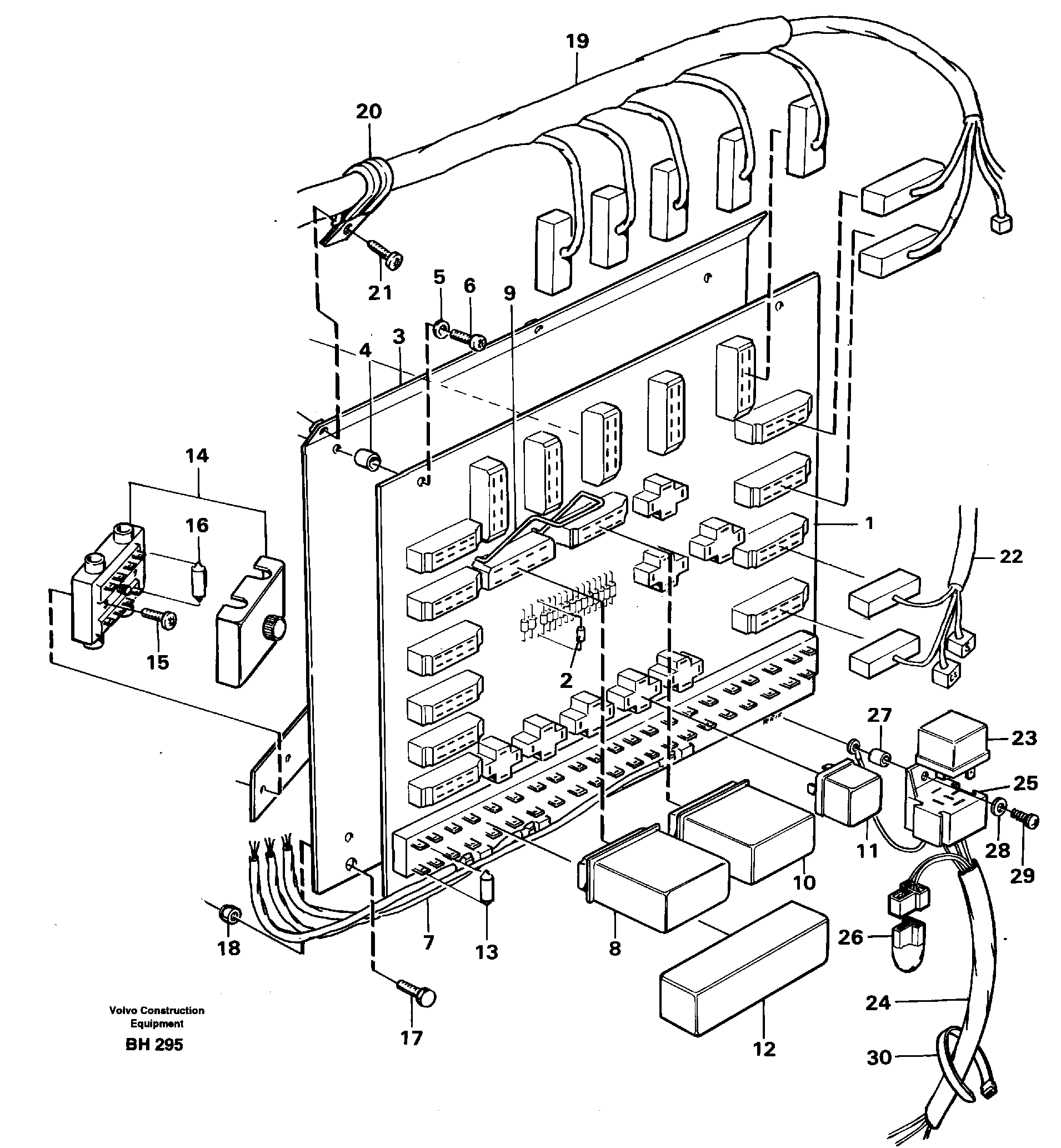 Distribution box, right — volvo parts diagram