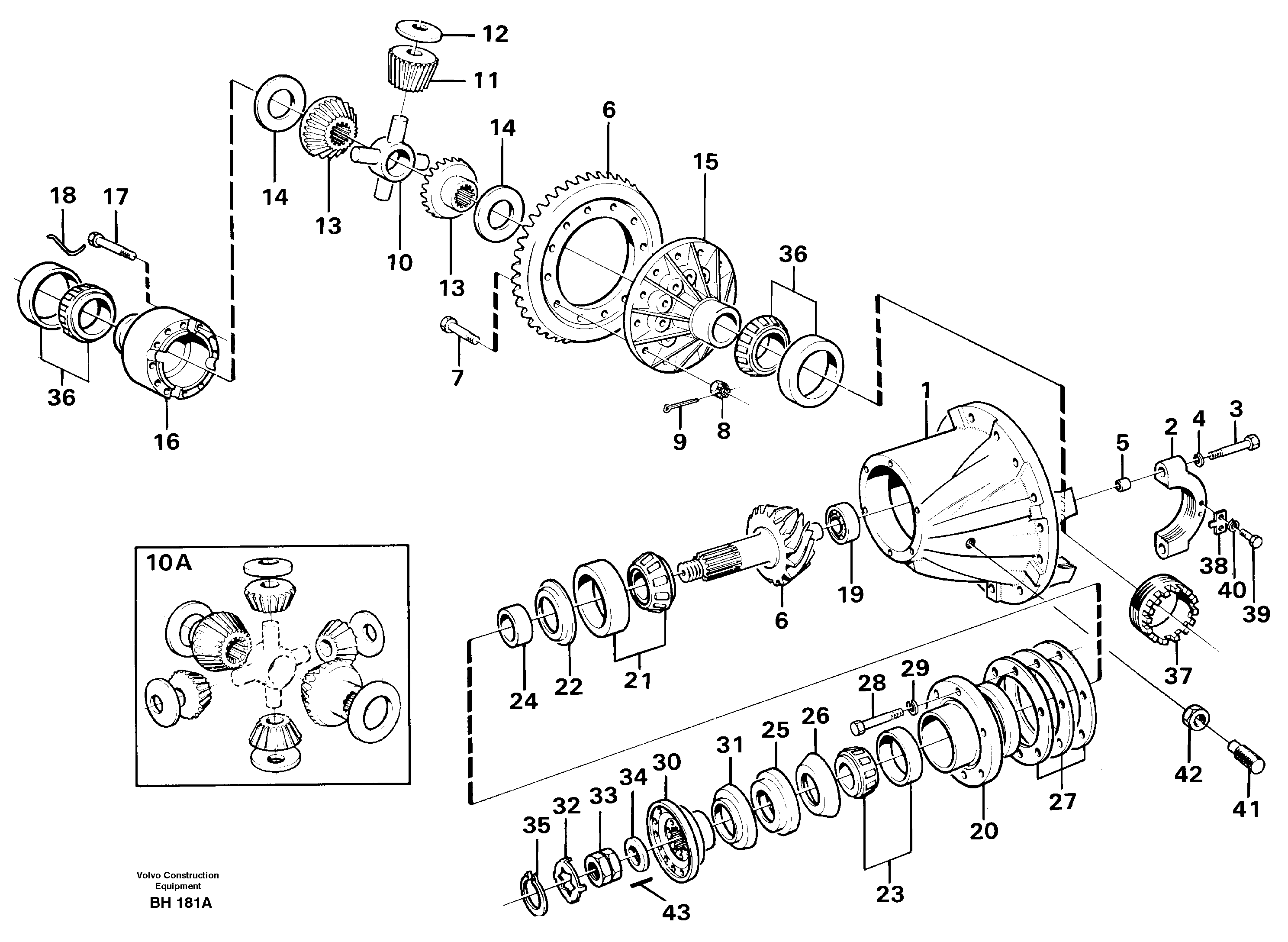 Final drive — volvo parts diagram