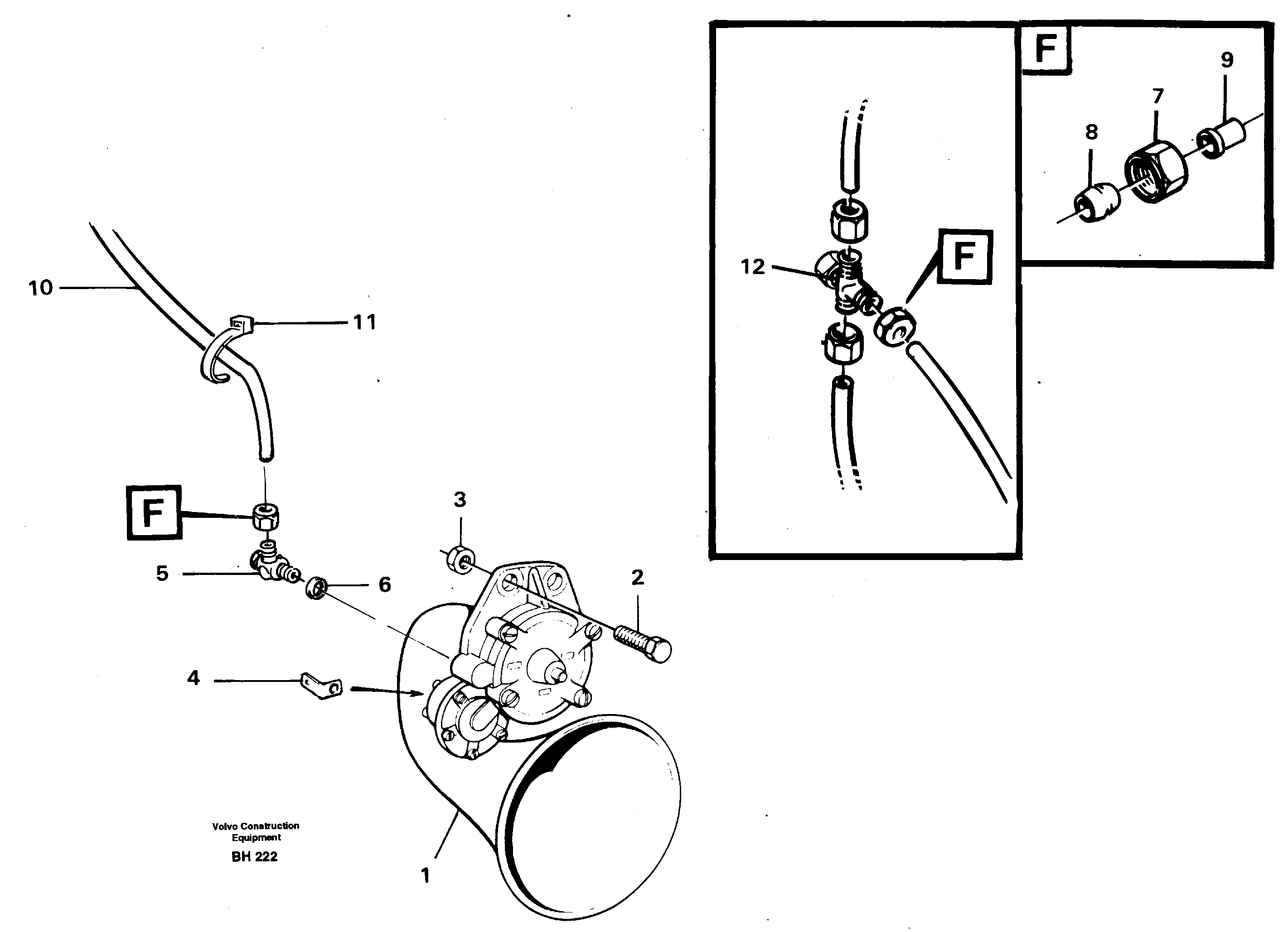 Compressor horn — volvo parts diagram
