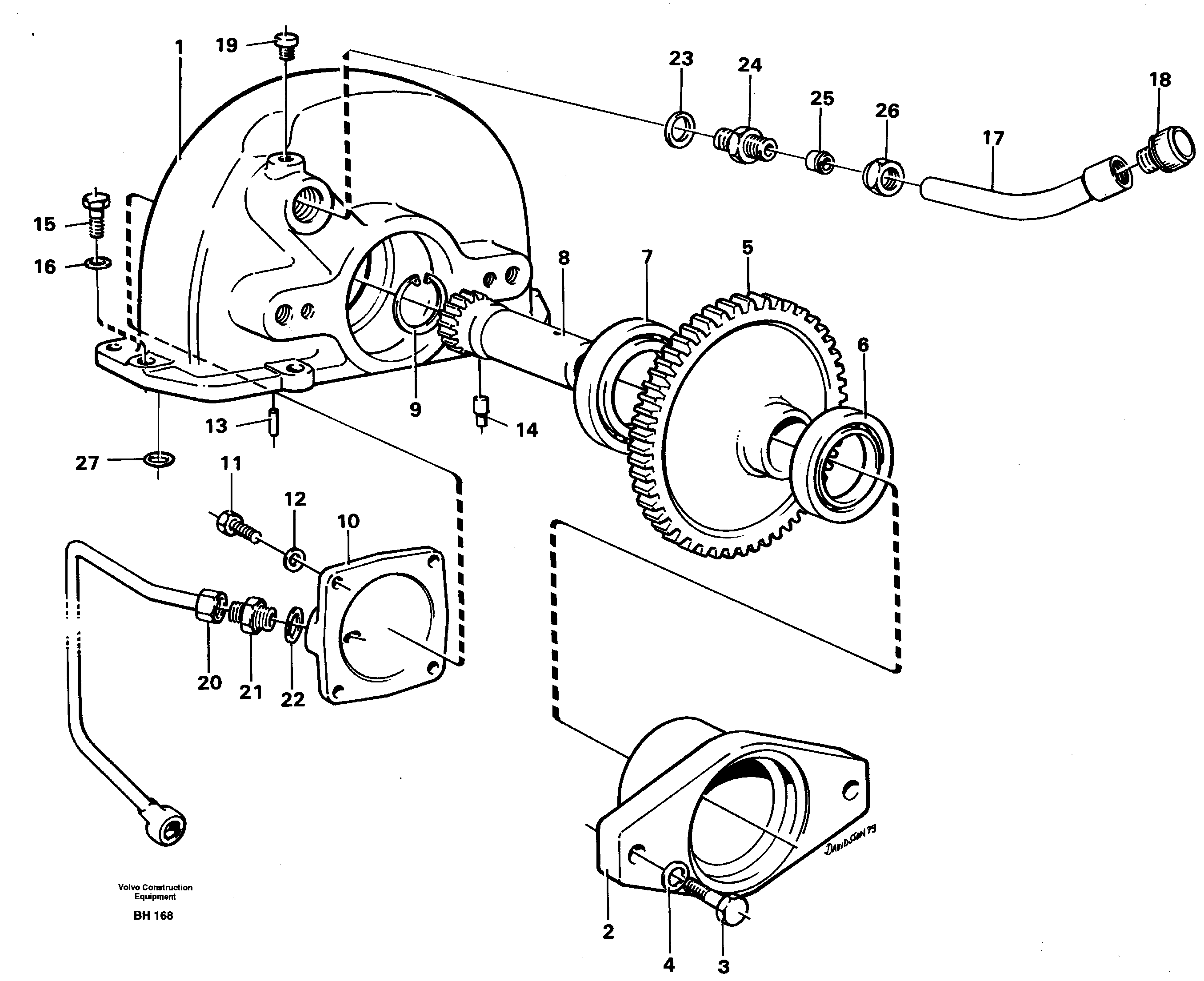 Pump drive — volvo parts diagram