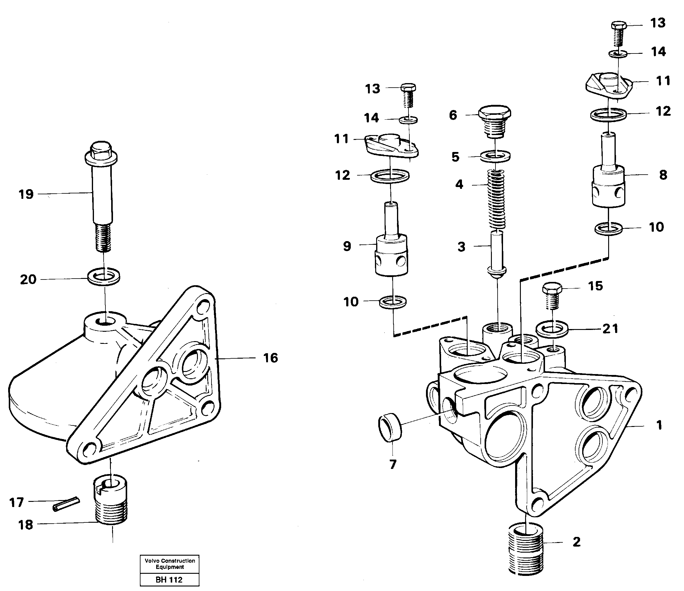 Housing, oil filter — volvo parts diagram