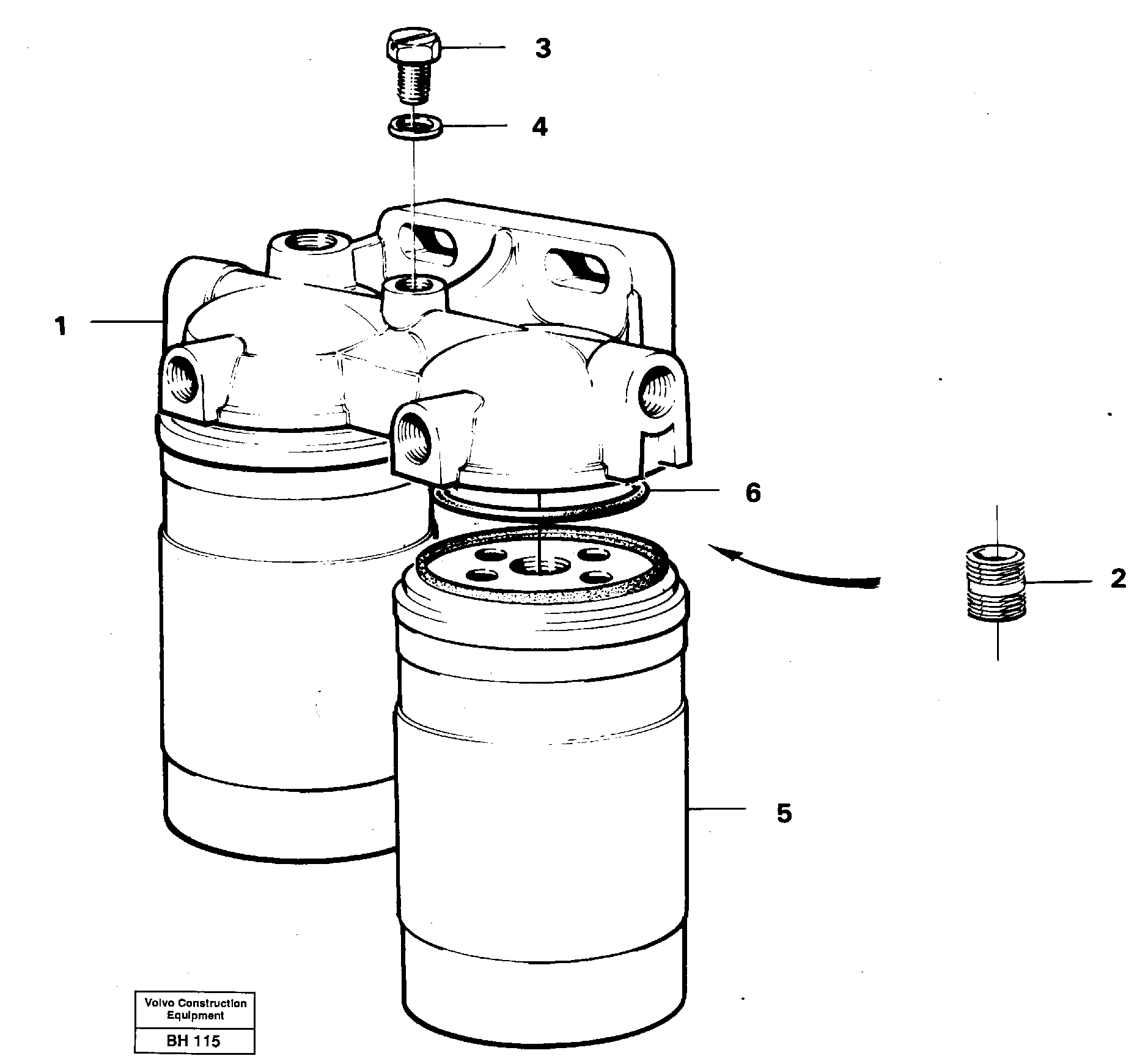 Fuel filter — volvo parts diagram