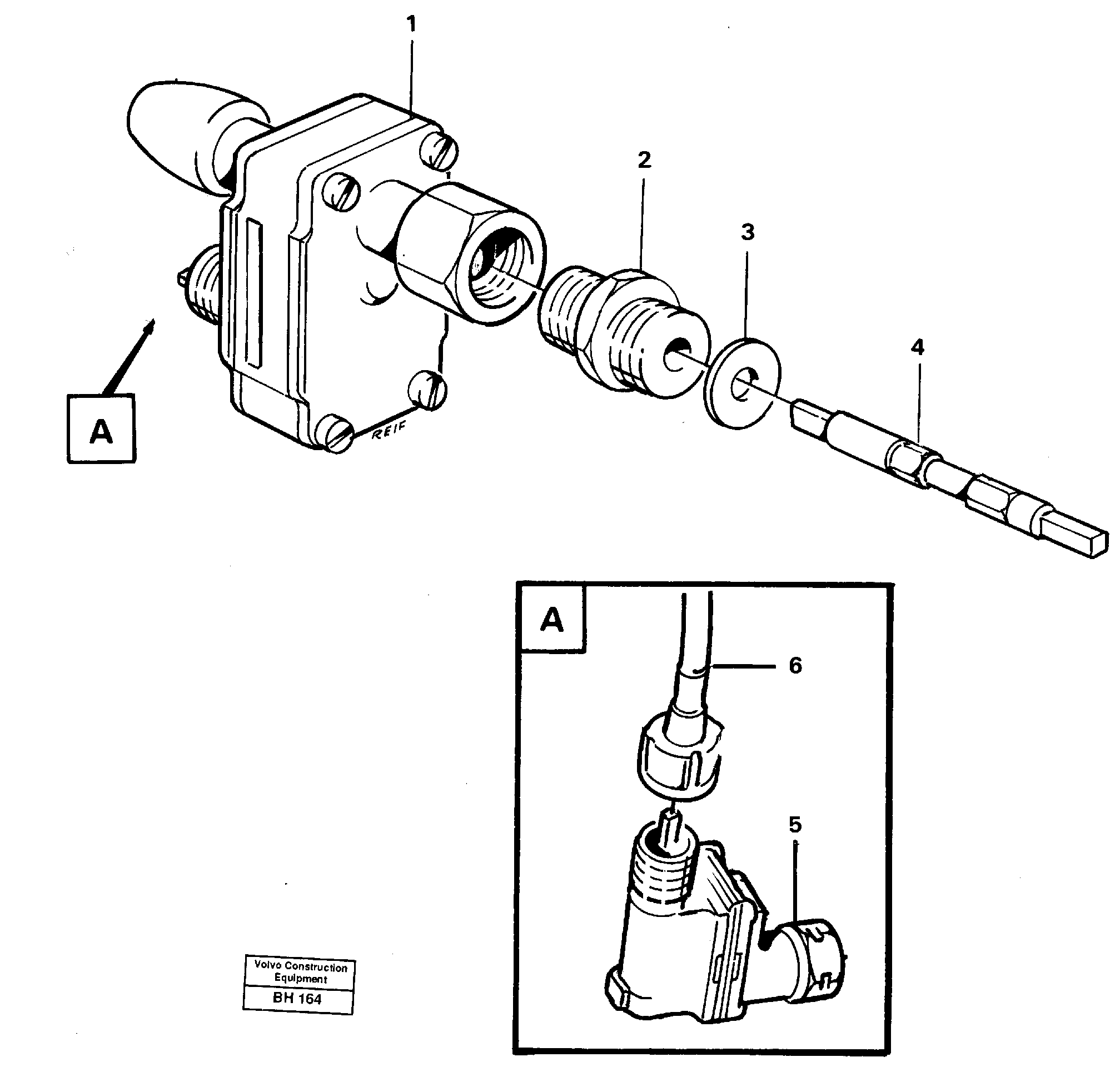 Speedometer drive — volvo parts diagram