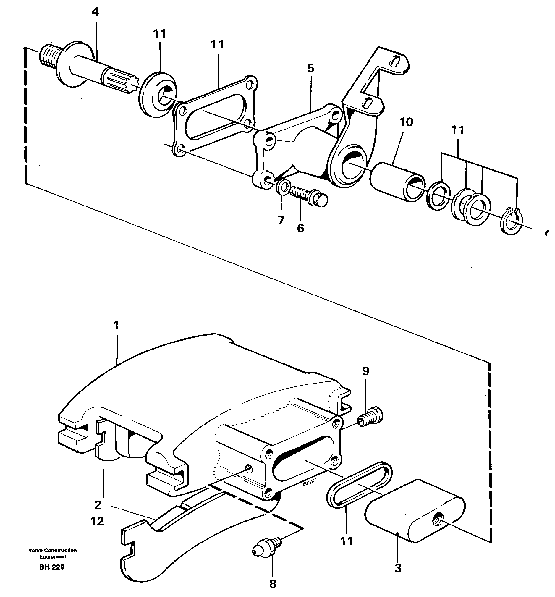 Parking brake — volvo parts diagram