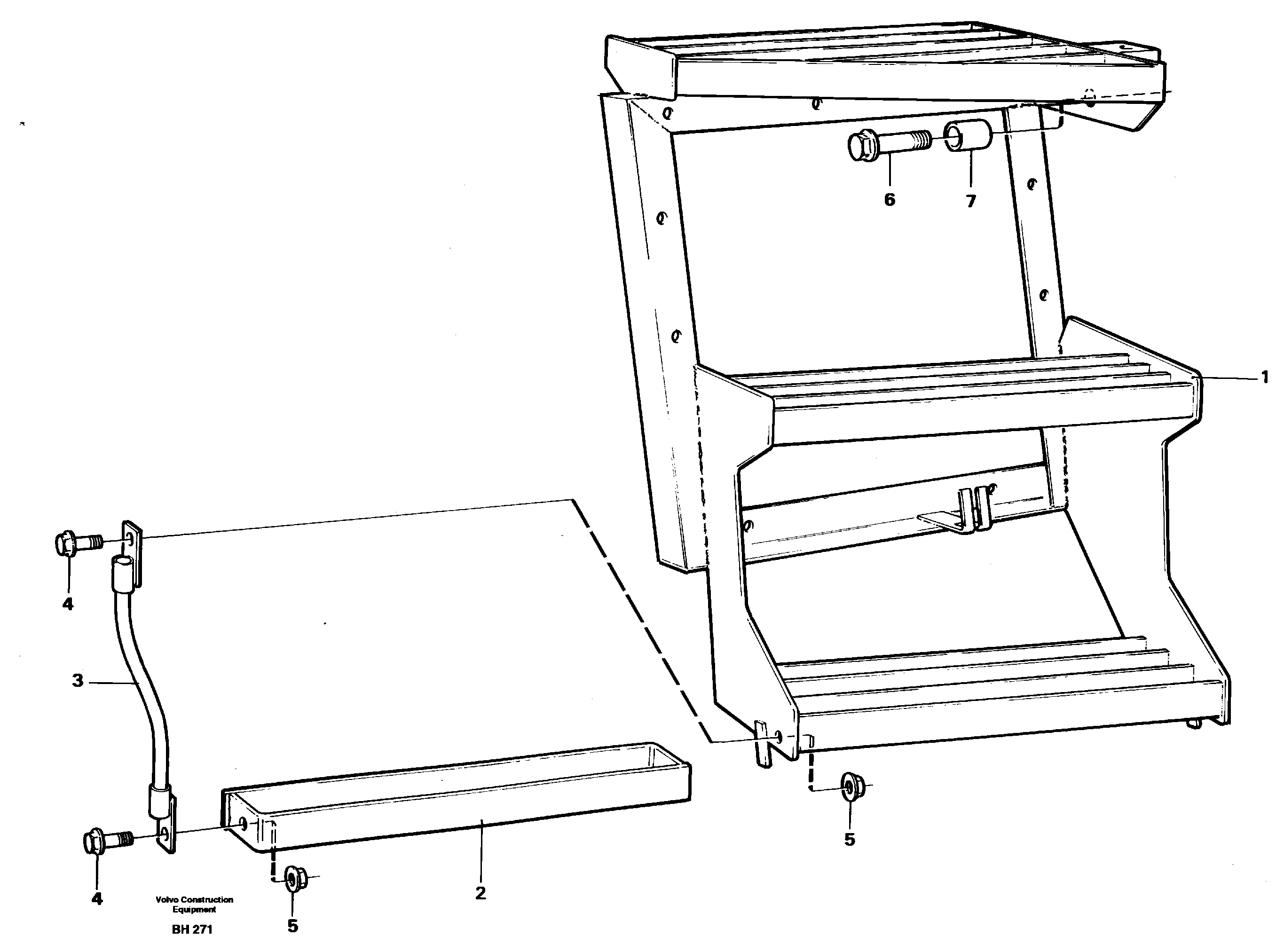 Foot step — volvo parts diagram