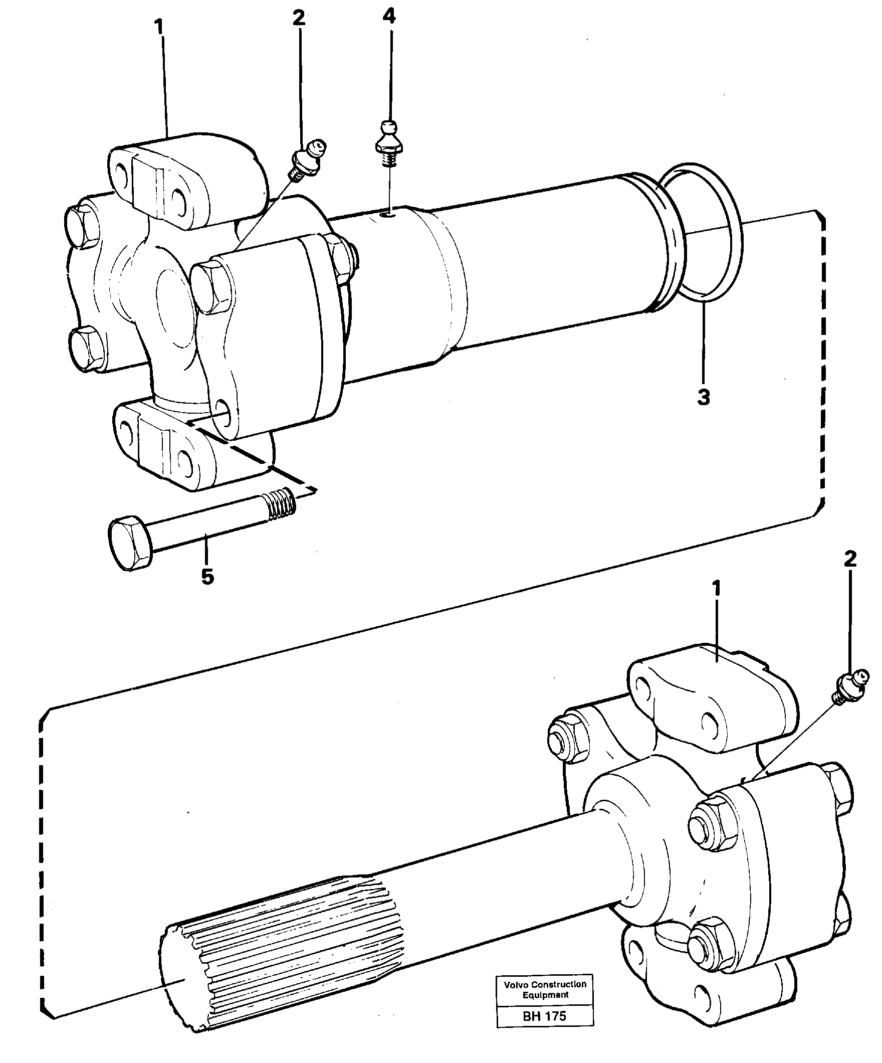 Propeller shaft — volvo parts diagram