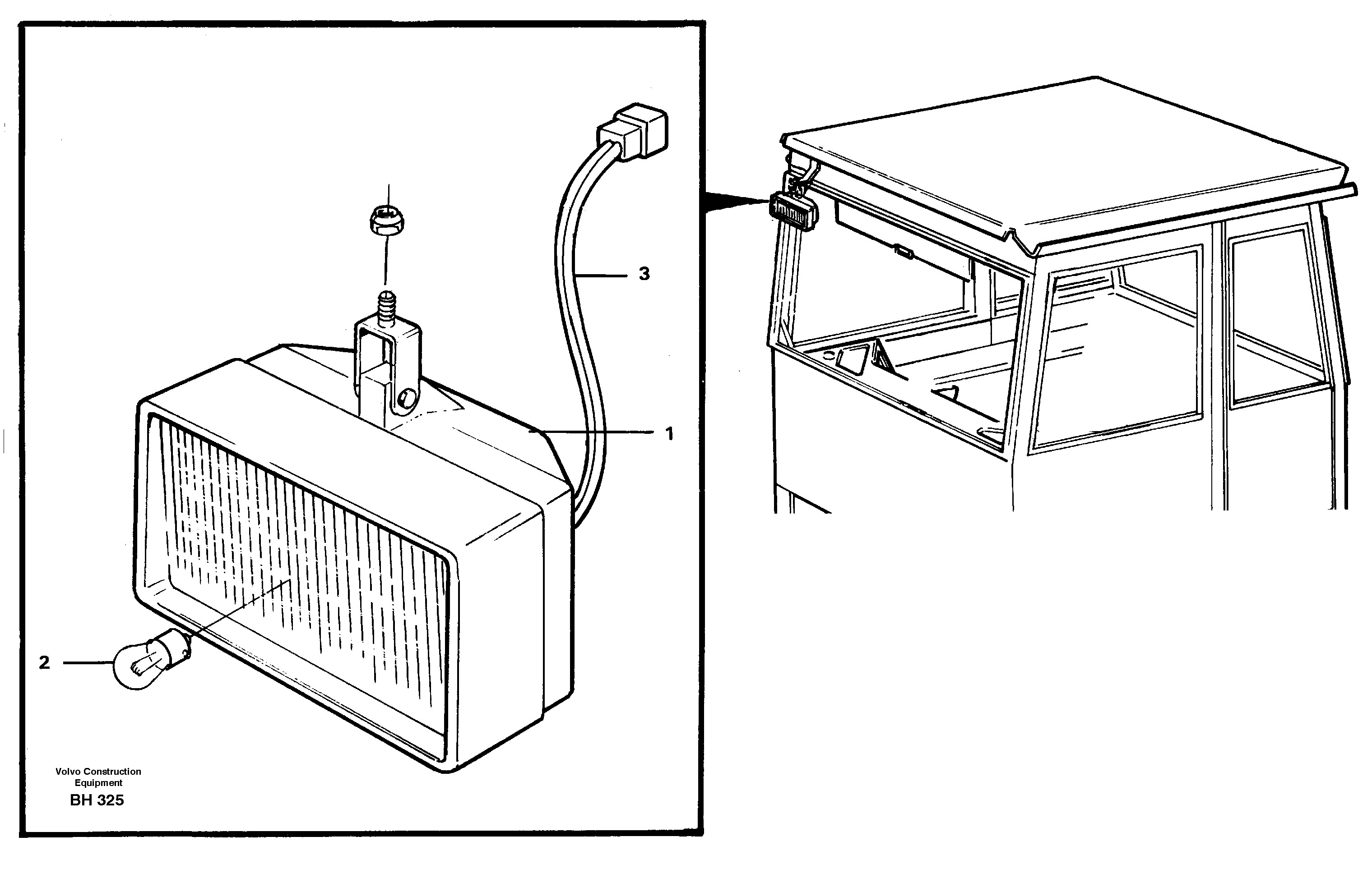 Work lights 93219 — volvo parts diagram