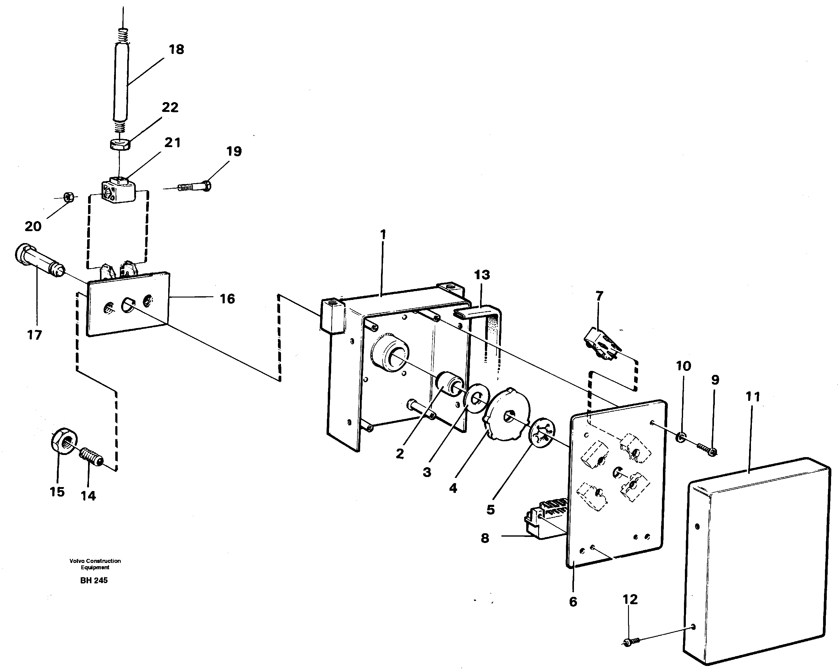 Gear selector — volvo parts diagram