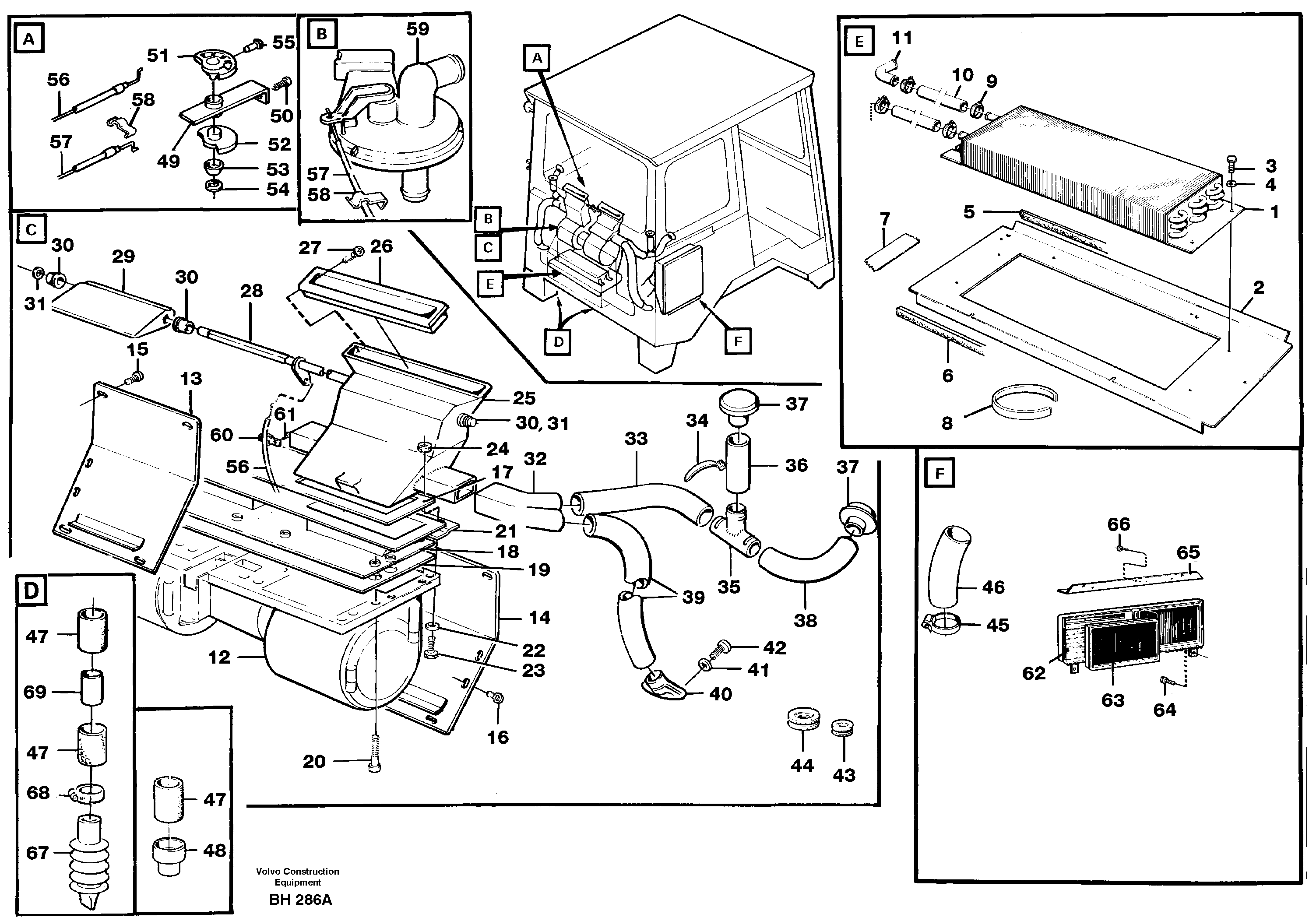 Cab ventilation — volvo parts diagram