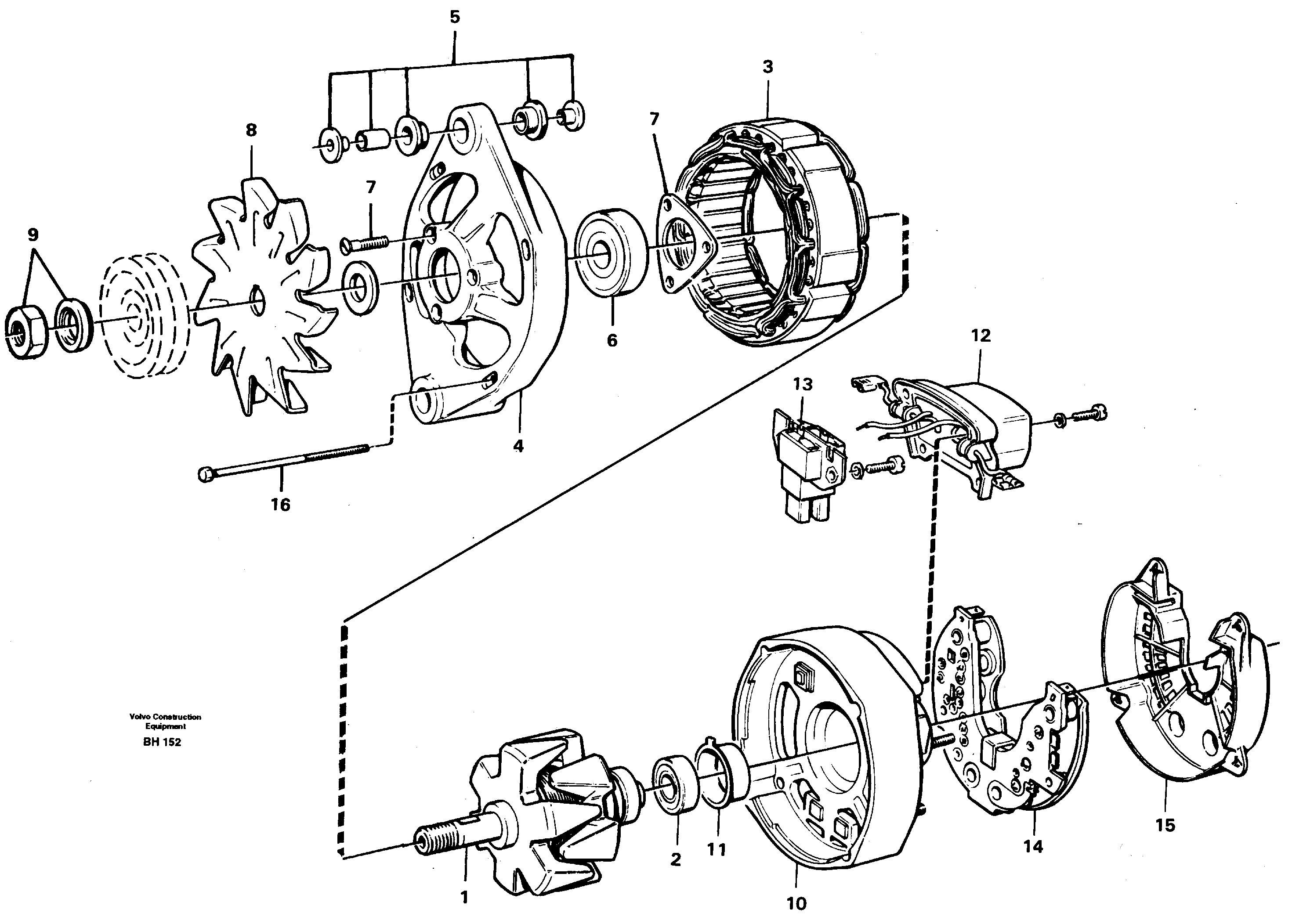 Alternator — volvo parts diagram