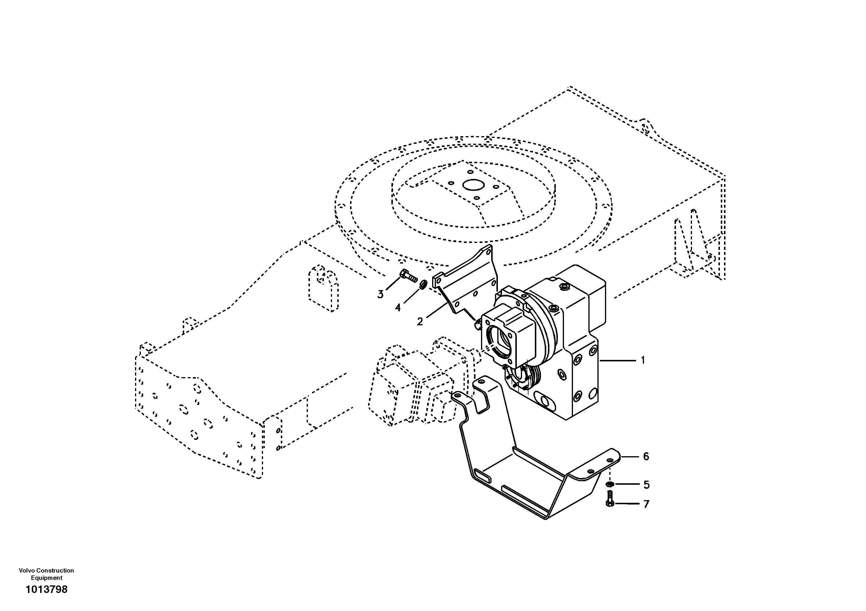 Transmission mounting — volvo parts diagram