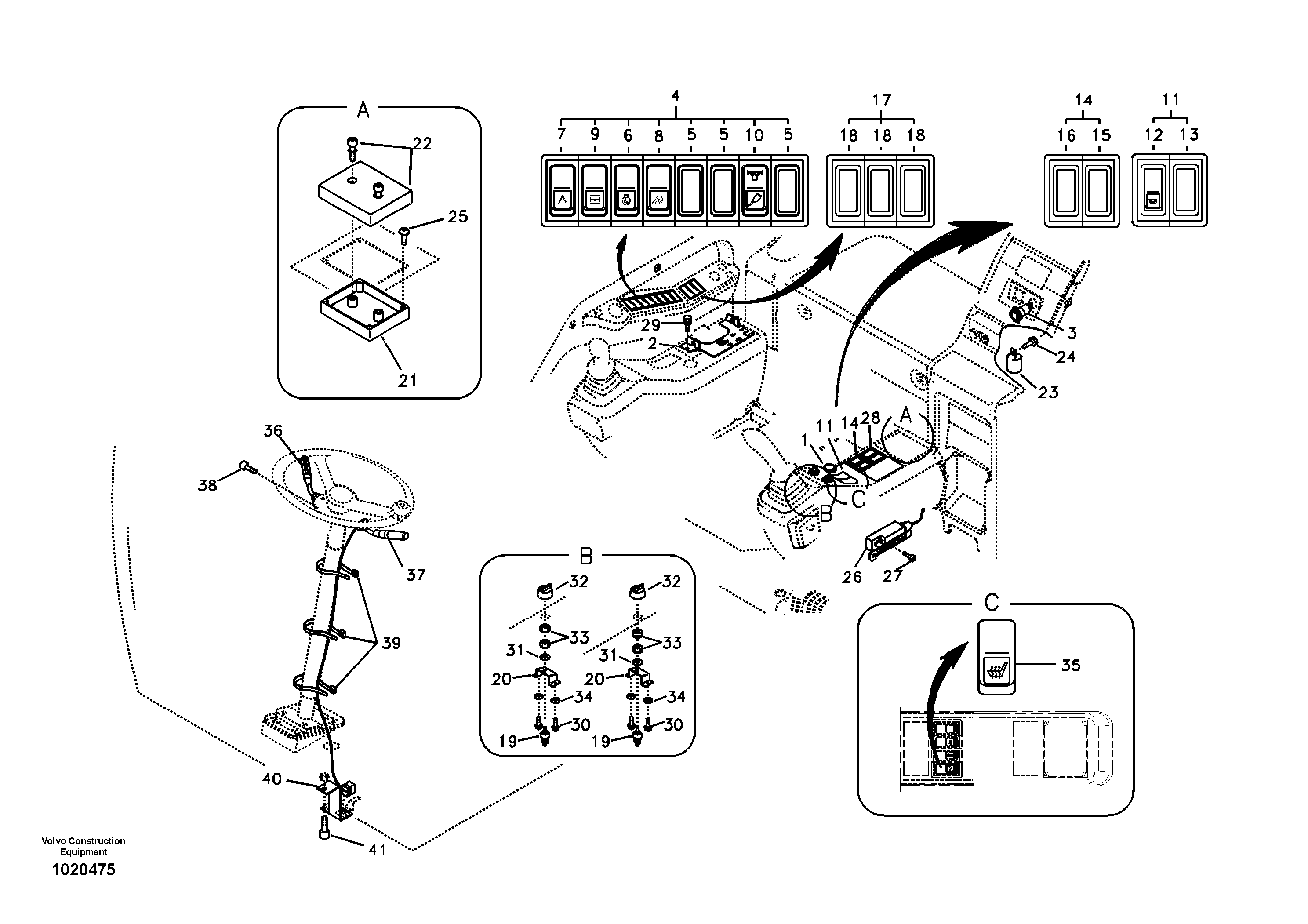 Switch — volvo parts diagram