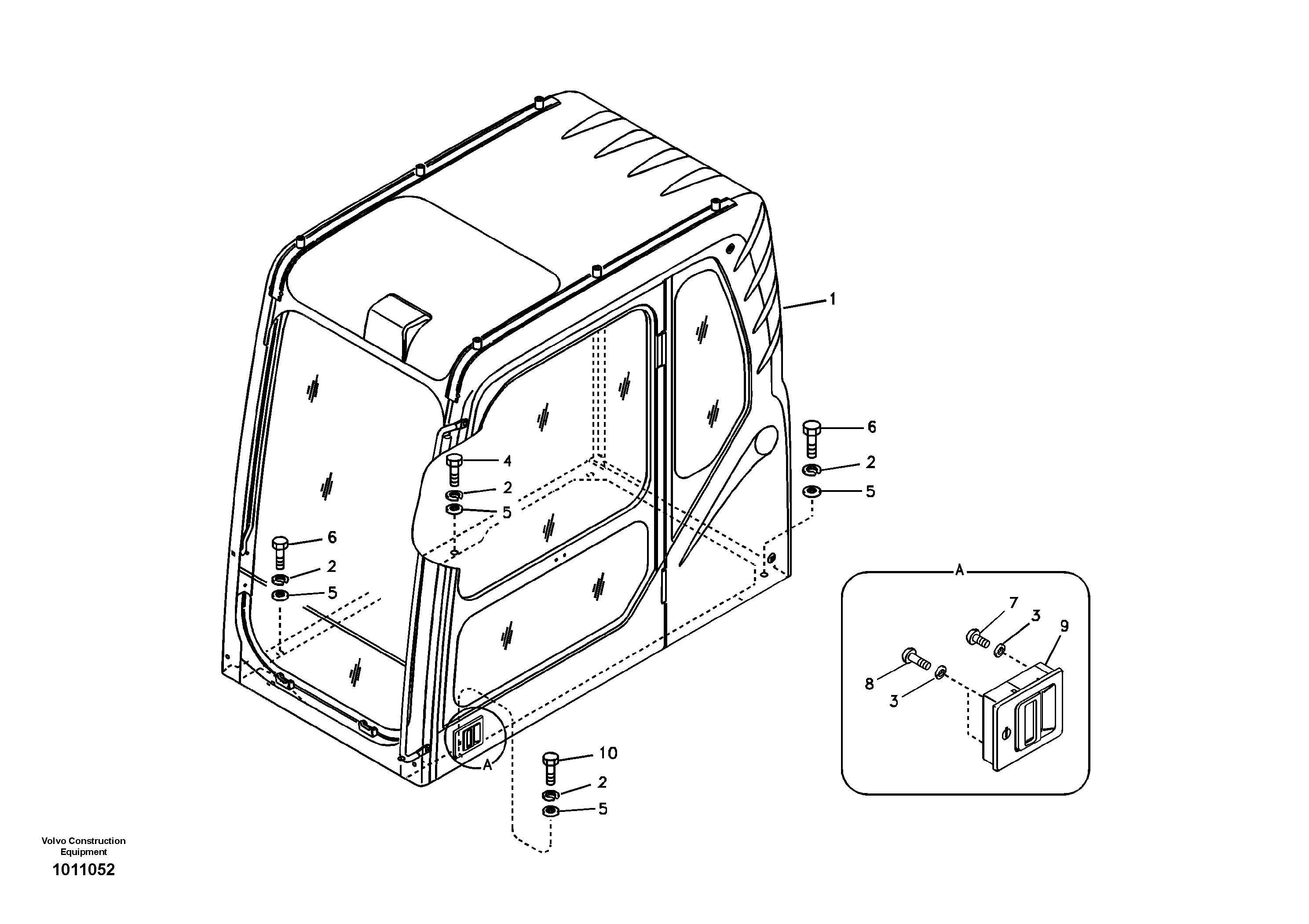Cab mount — volvo parts diagram