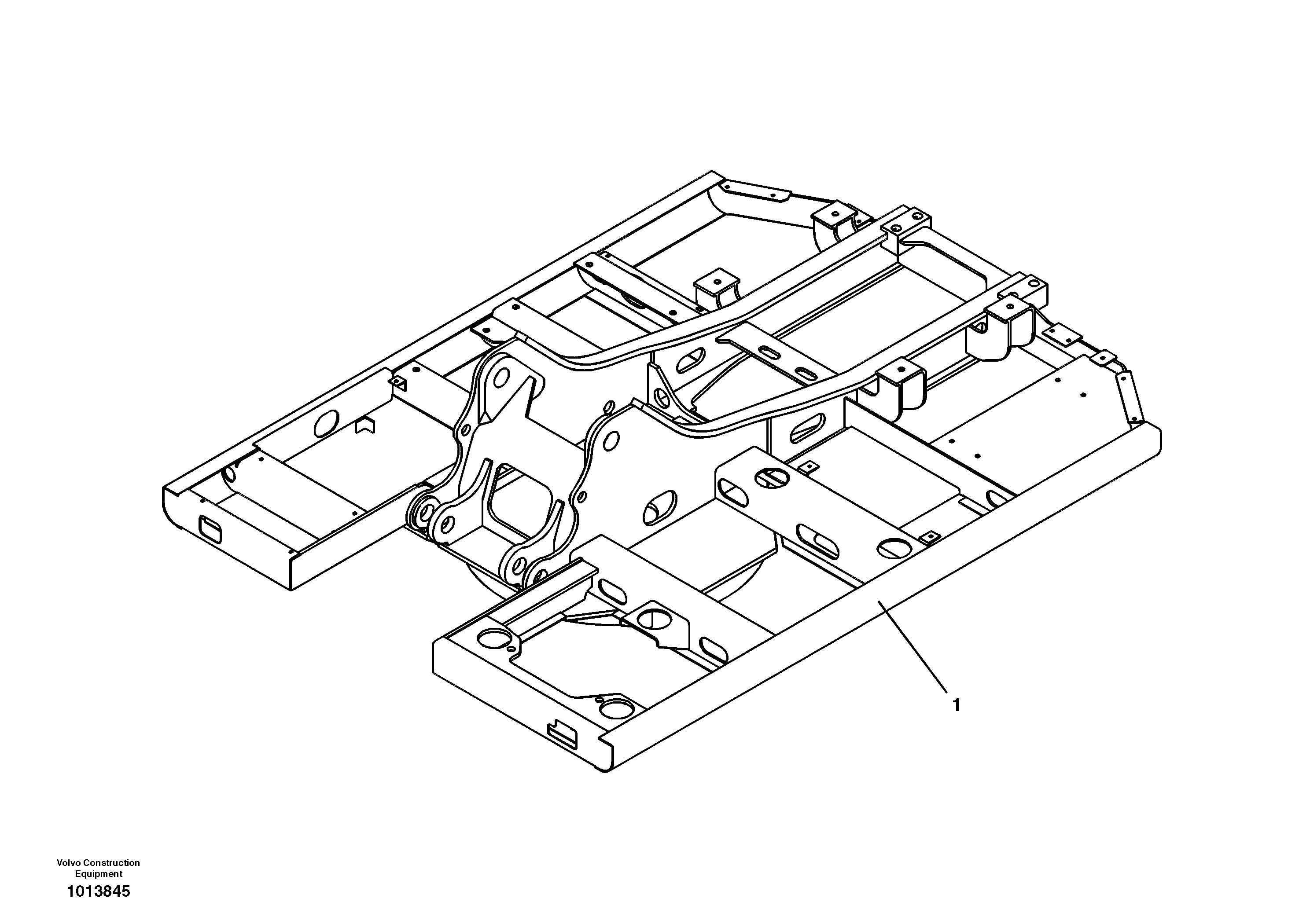 Upper frame — volvo parts diagram