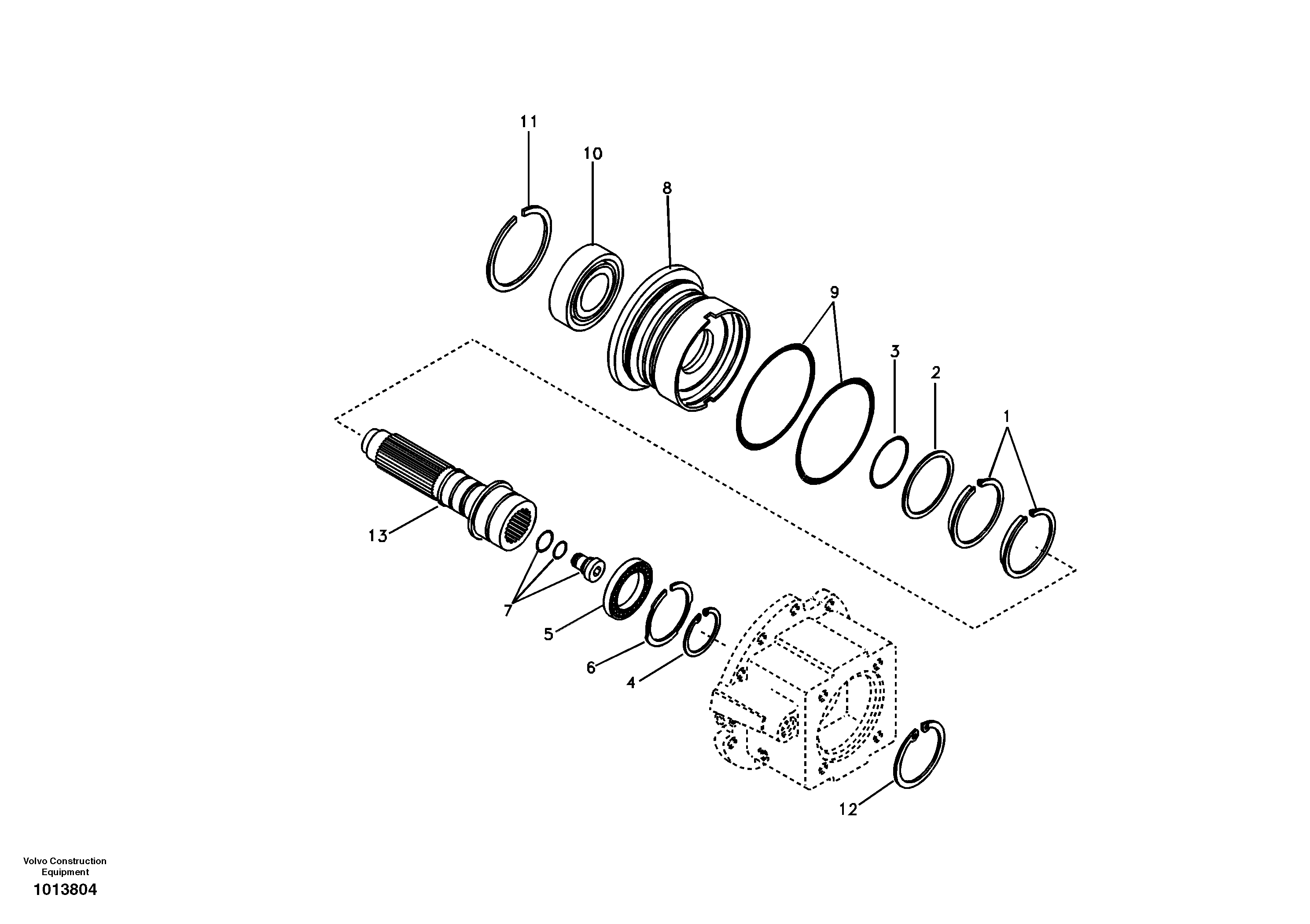 Input shaft — volvo parts diagram
