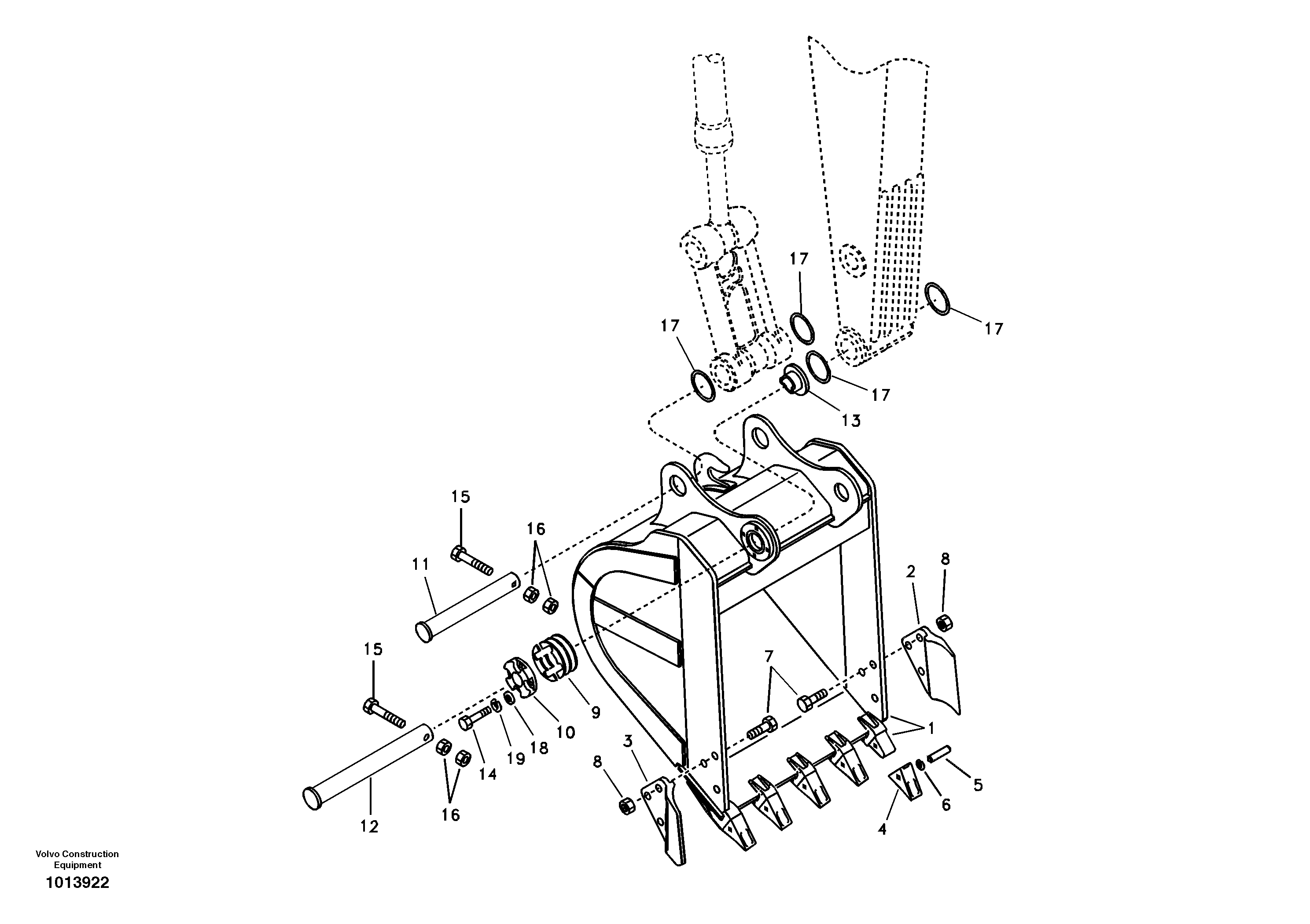Bucket — volvo parts diagram