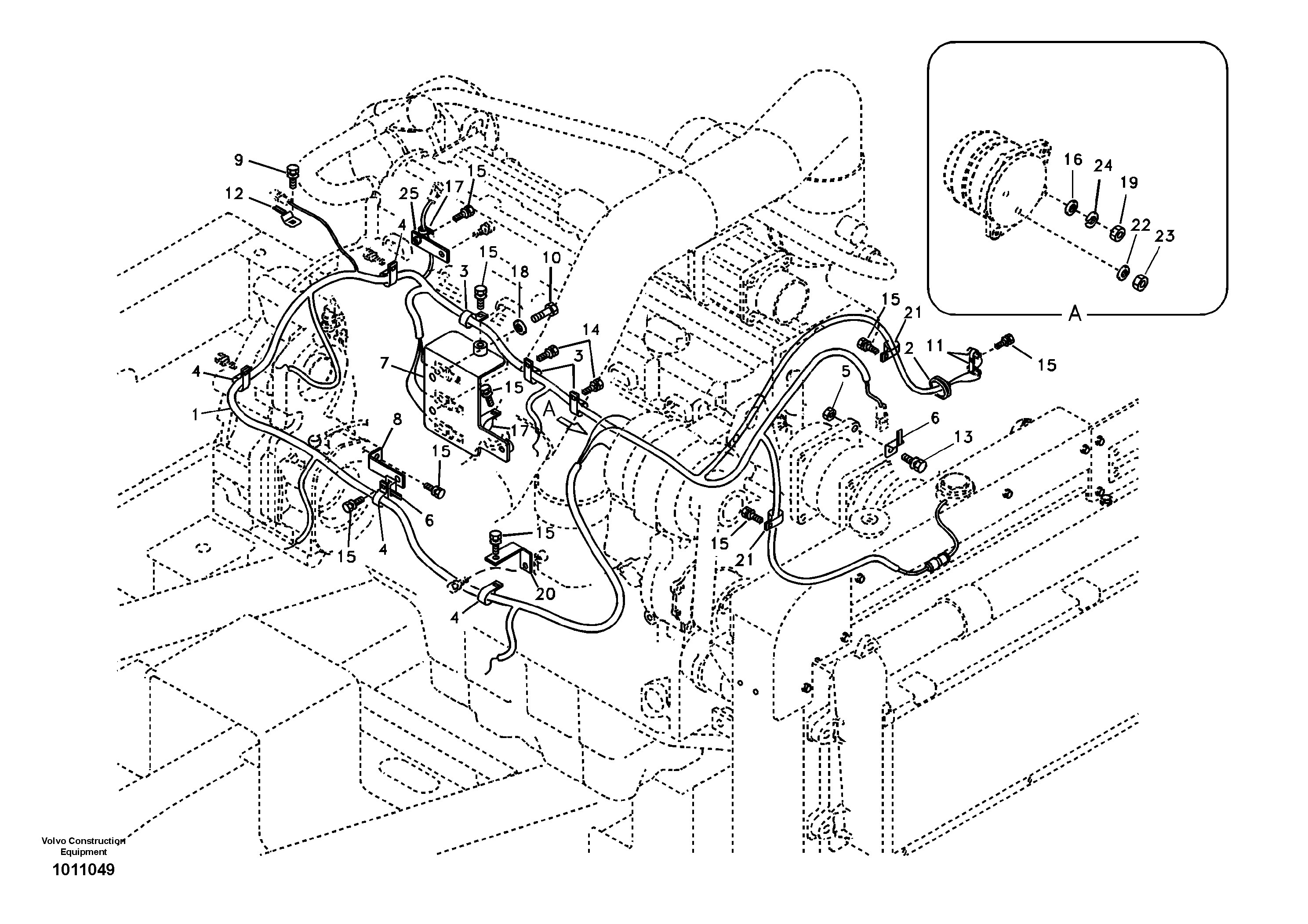 Cable harness, engine — volvo parts diagram