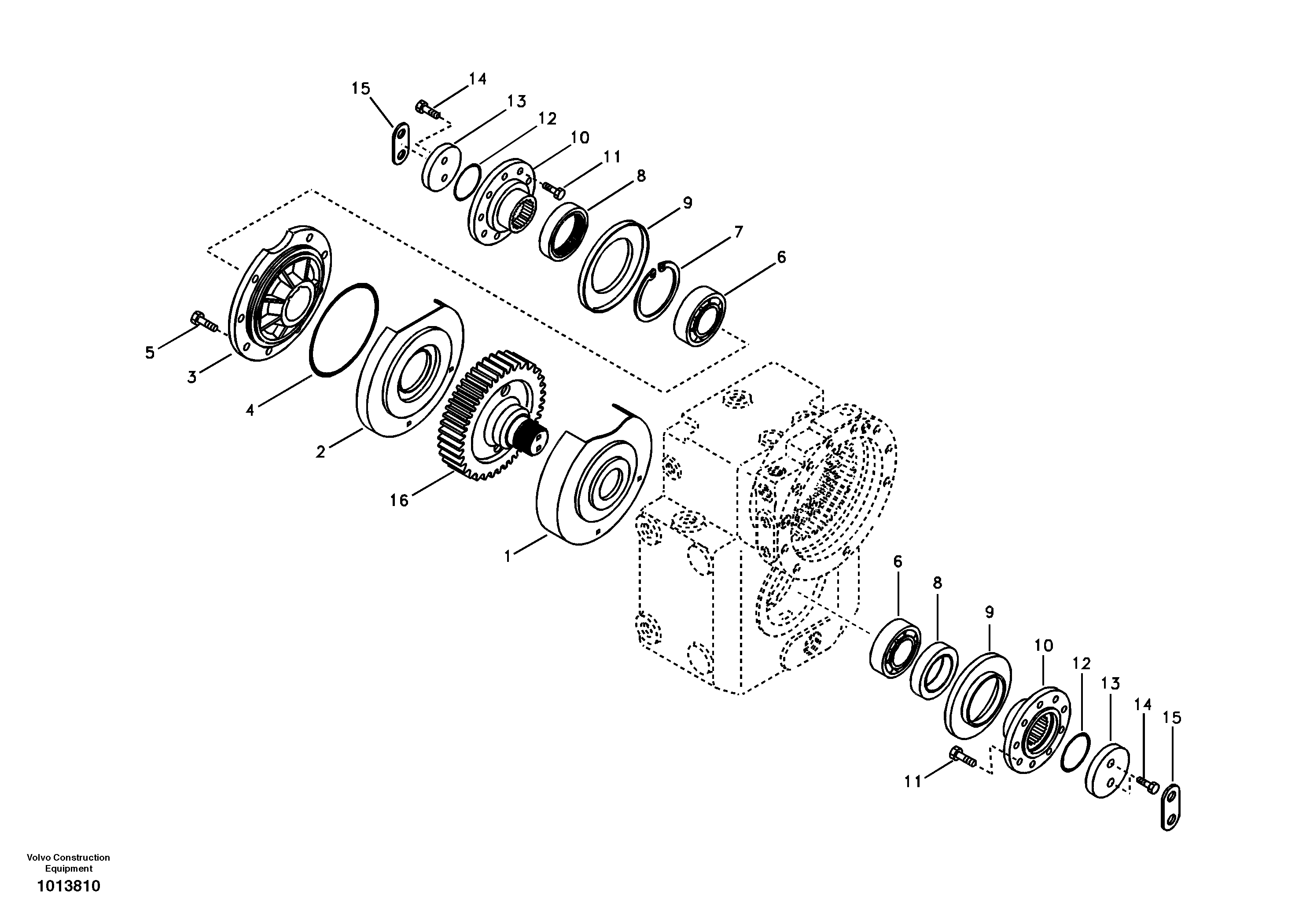 Output gear — volvo parts diagram