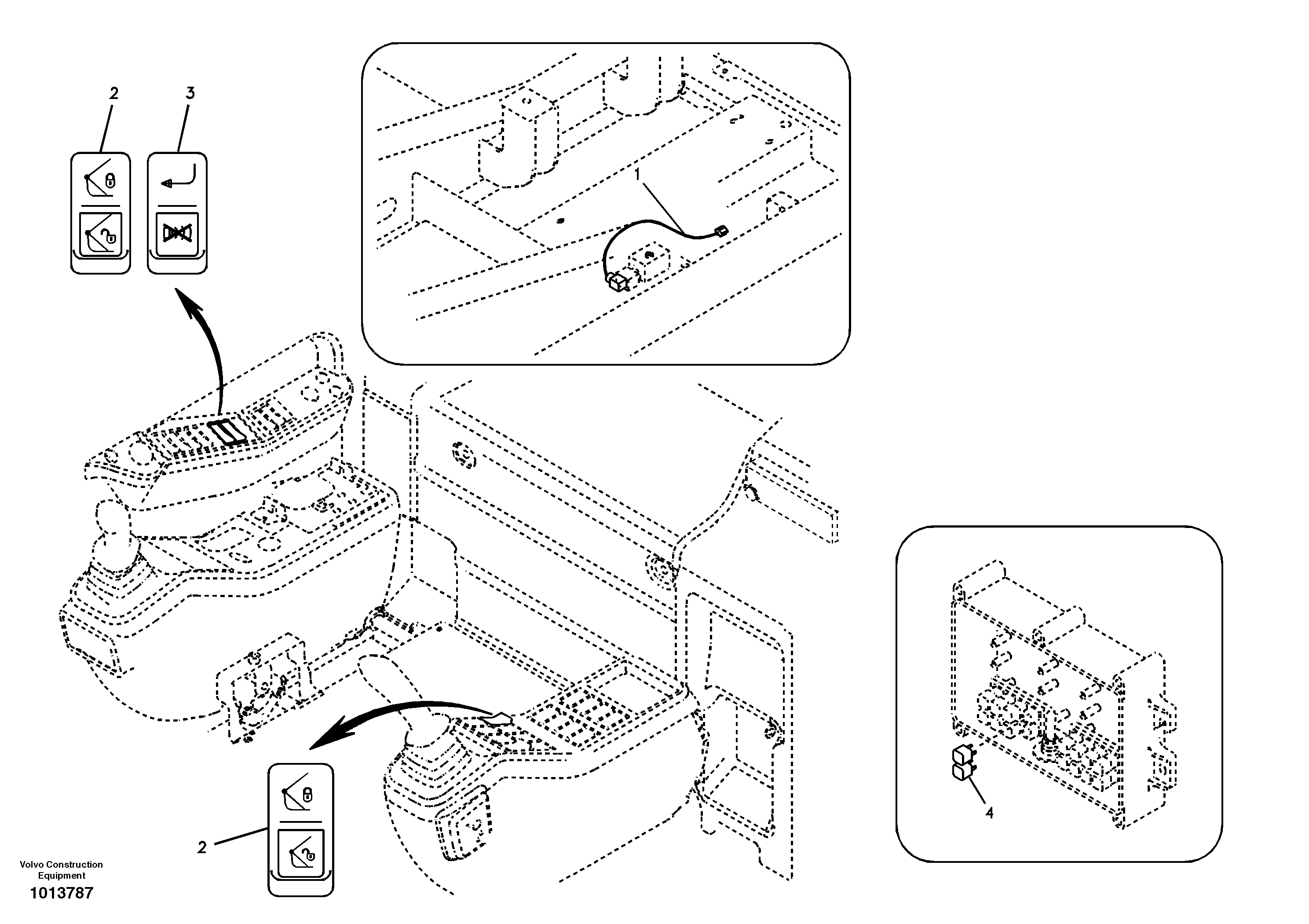 Switch, quickfit control — volvo parts diagram