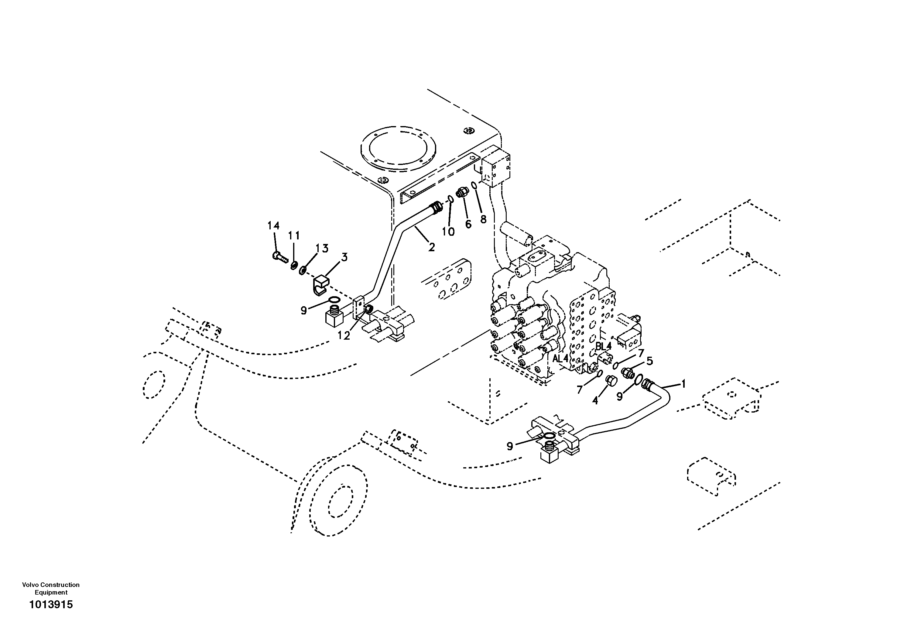 Working hydraulic, hammer and shear for upper — volvo parts diagram