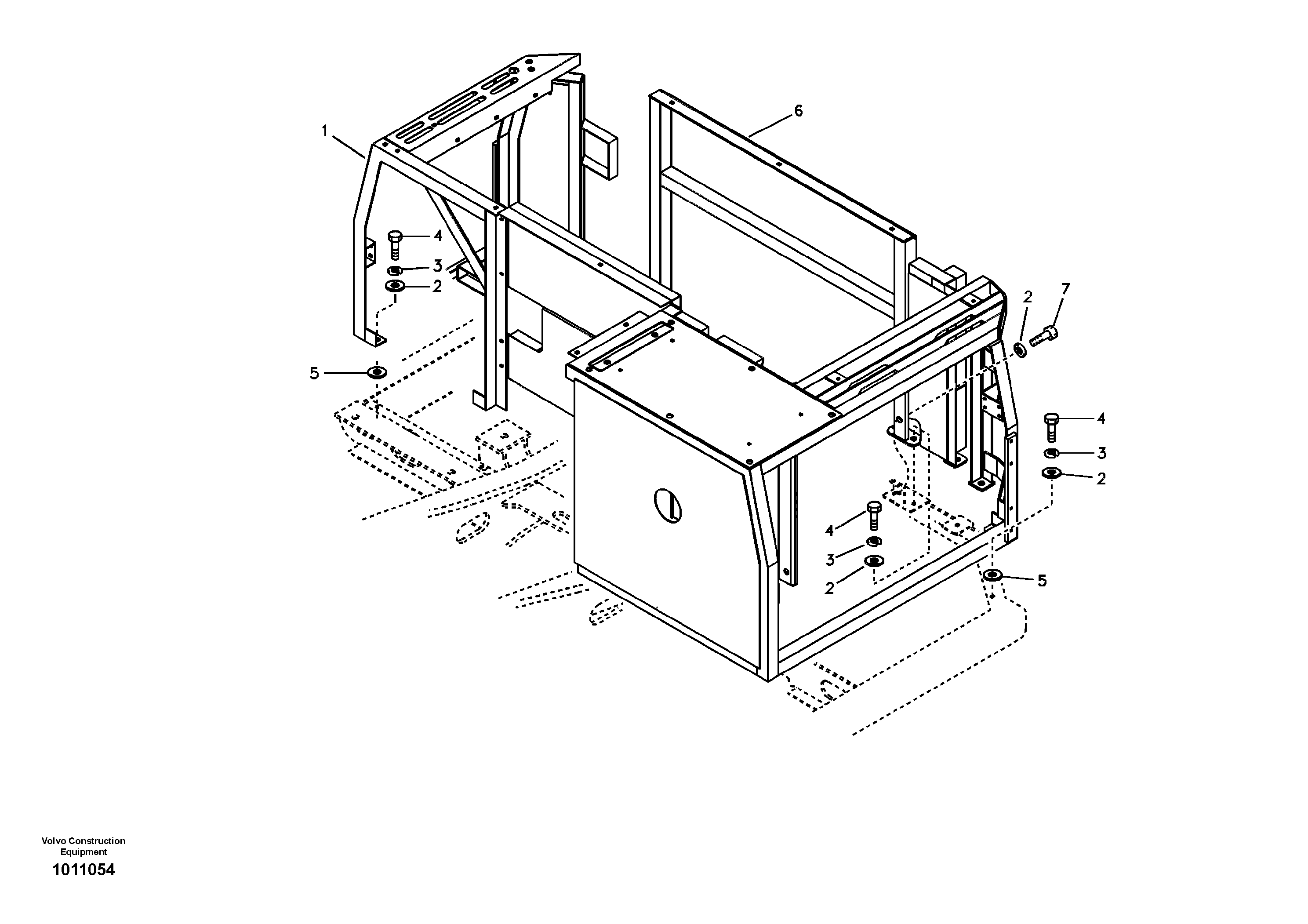 Cowl frame — volvo parts diagram