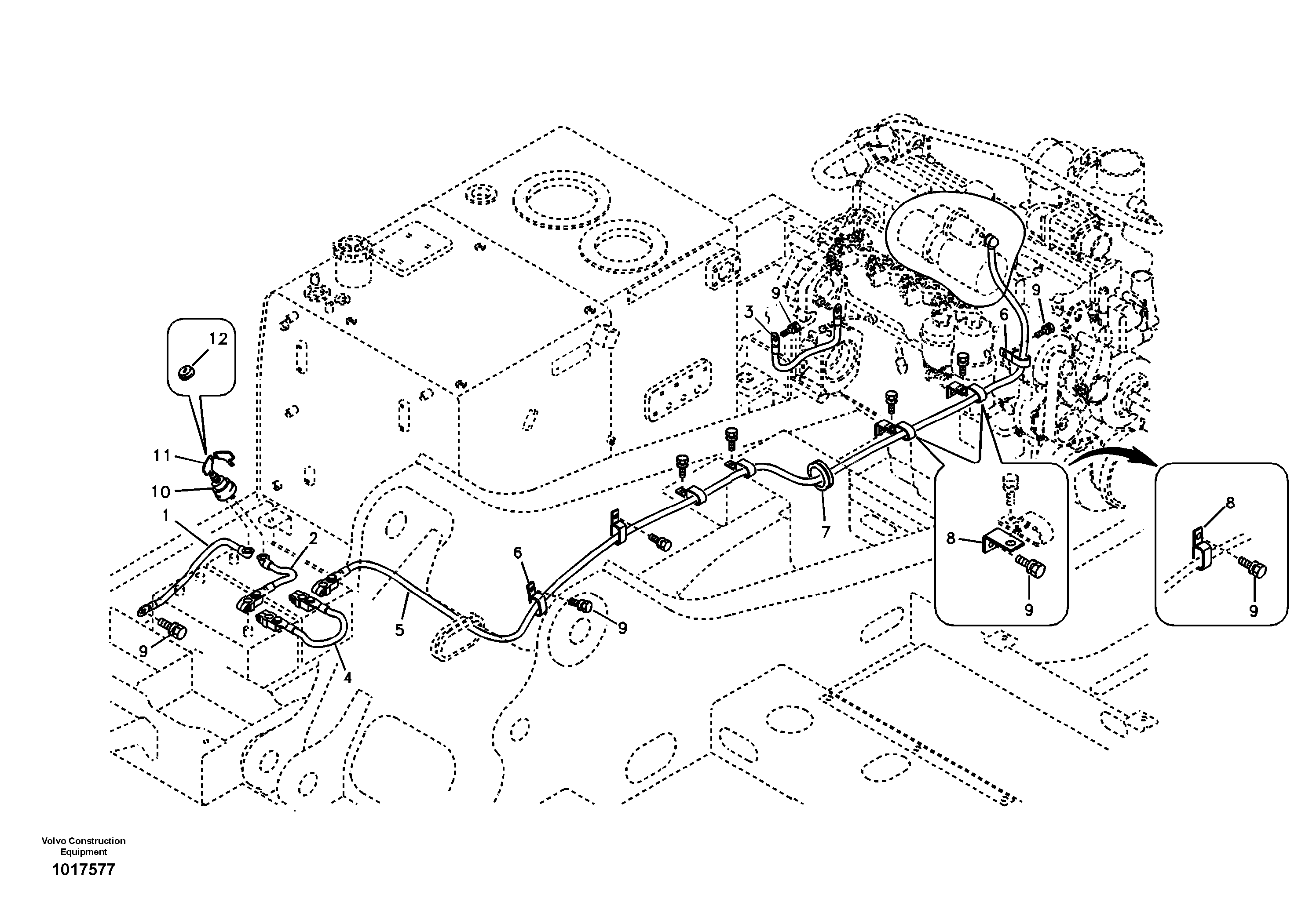 Cables, battery — volvo parts diagram