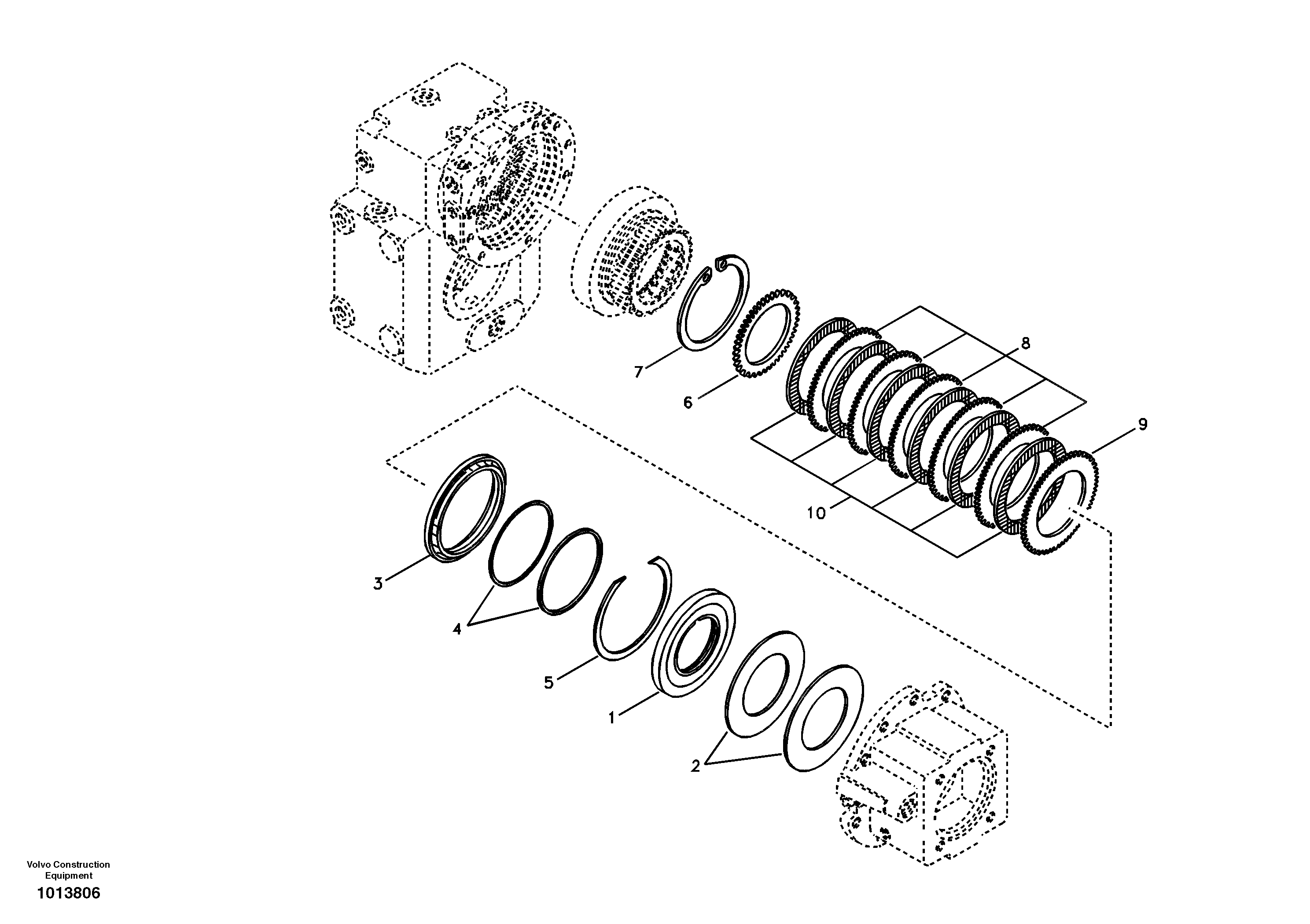 Disc brake — volvo parts diagram