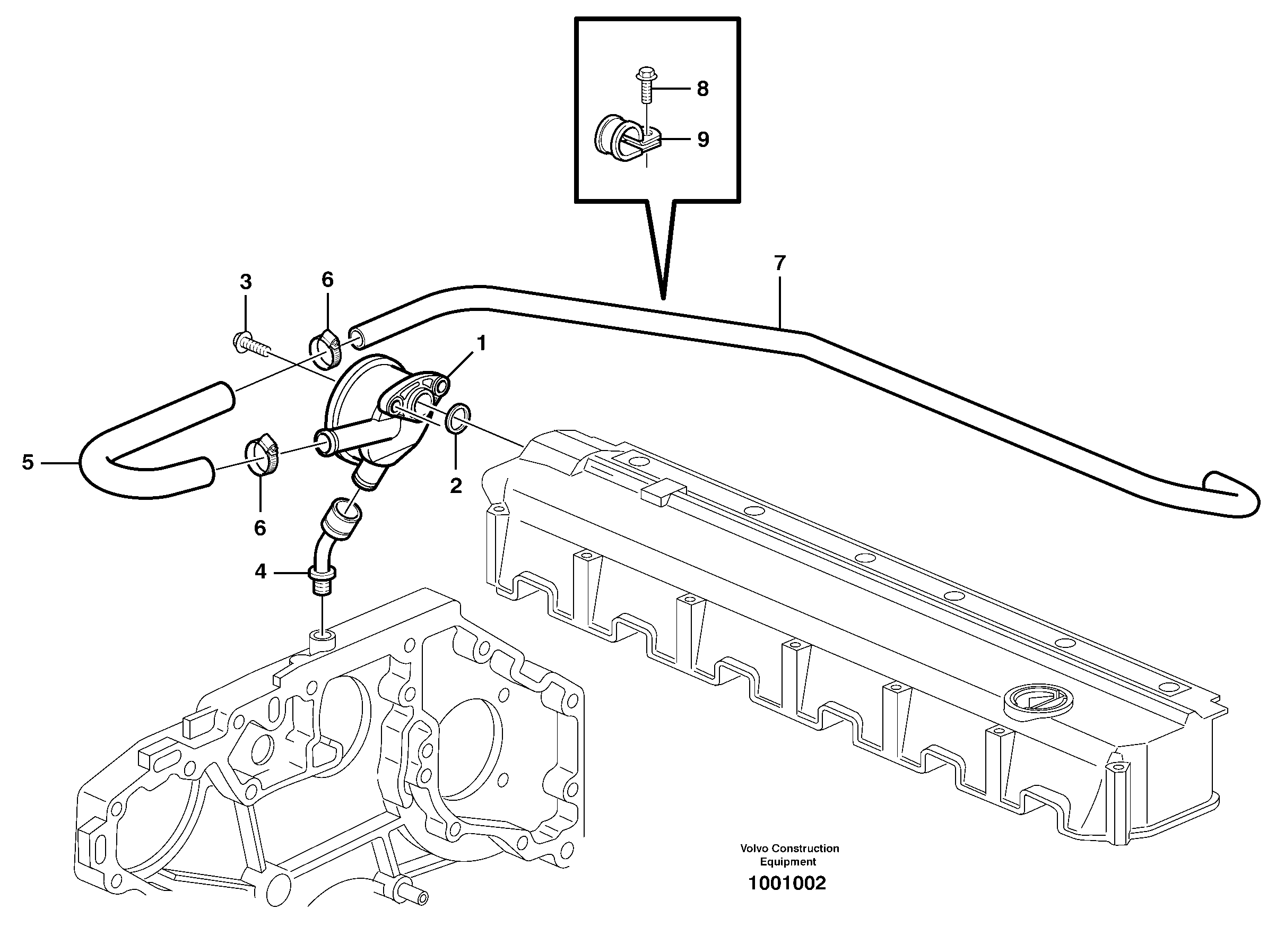 Crankcase ventilation — volvo parts diagram