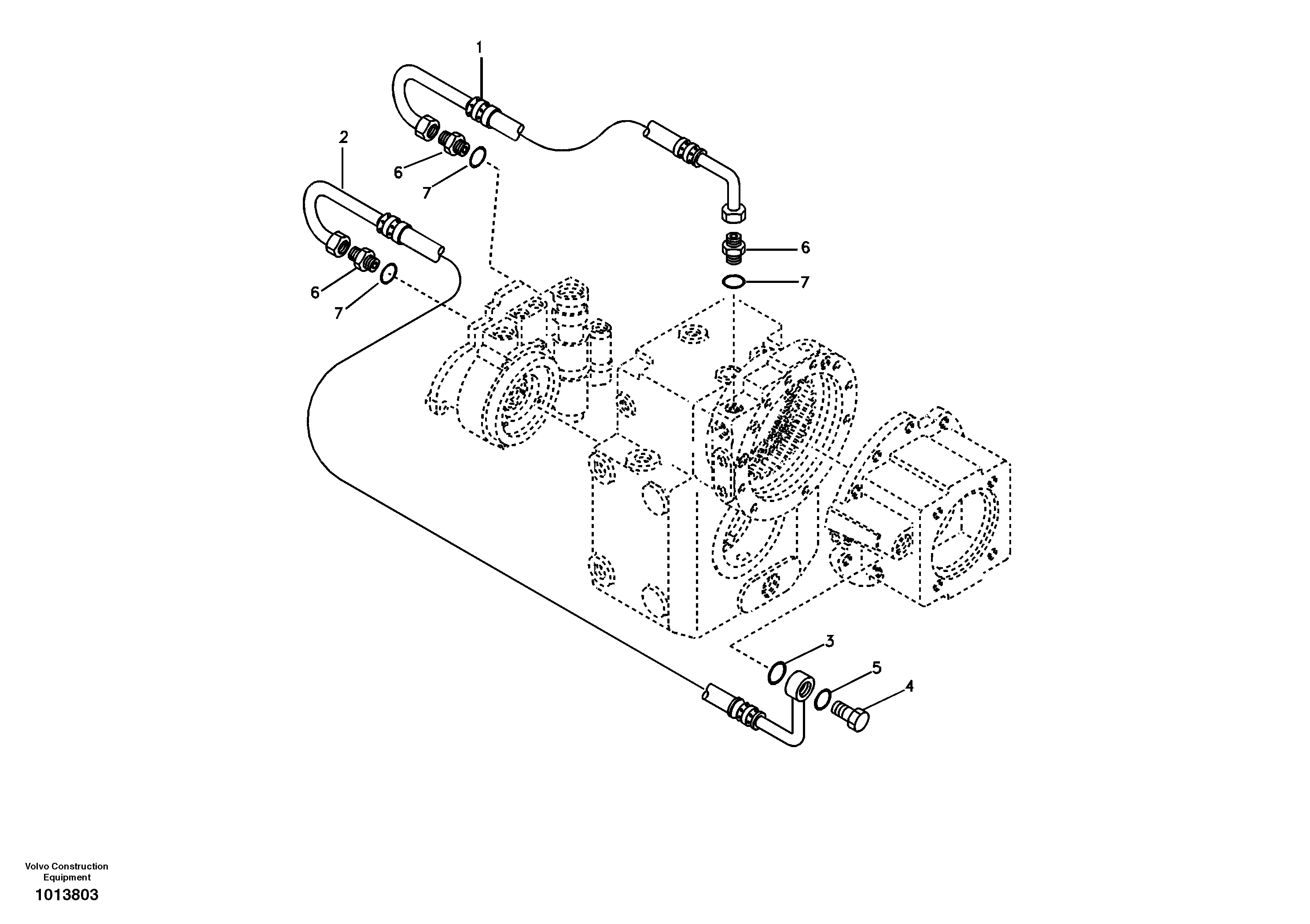 Oil pipe — volvo parts diagram