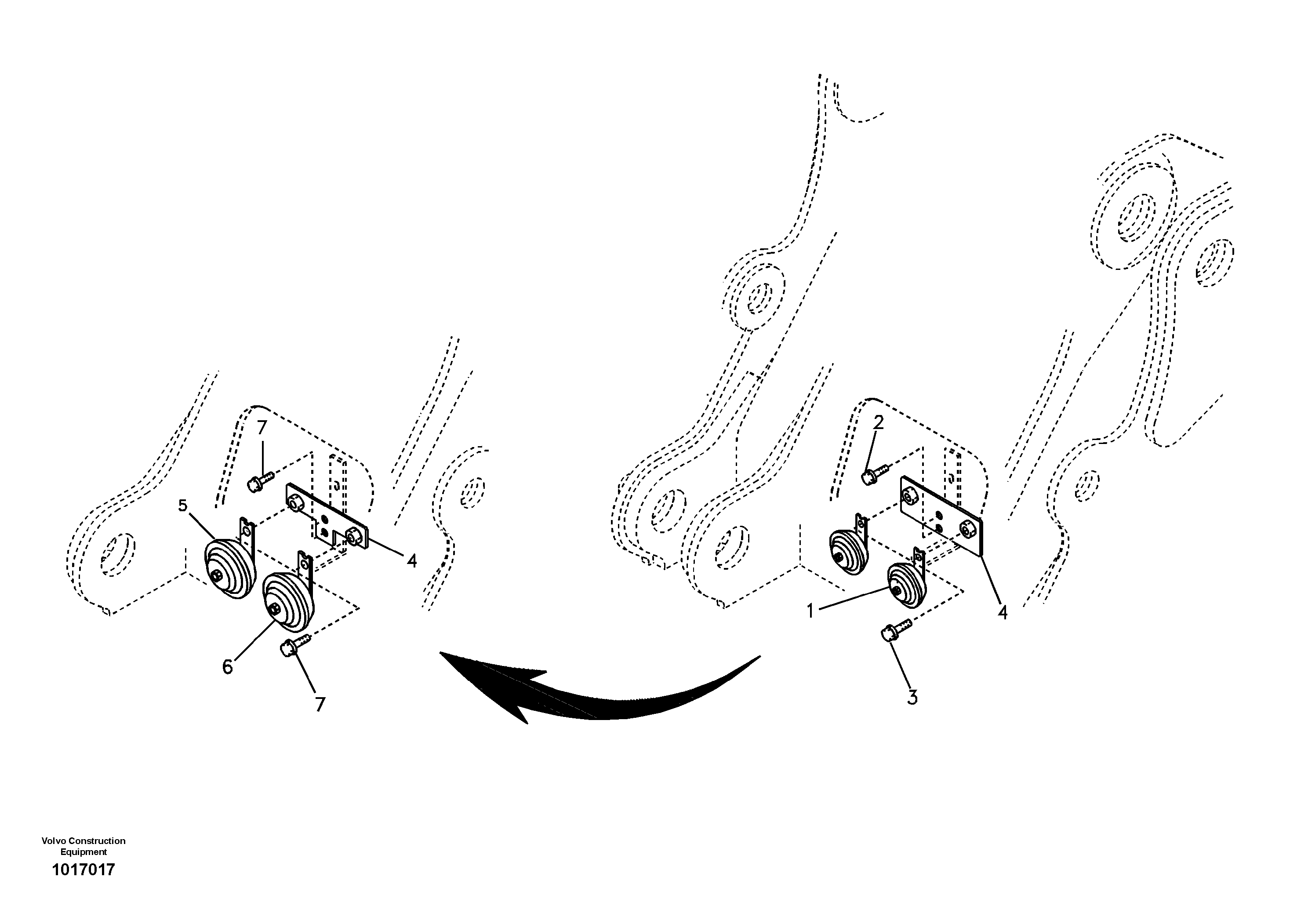 Horn — volvo parts diagram