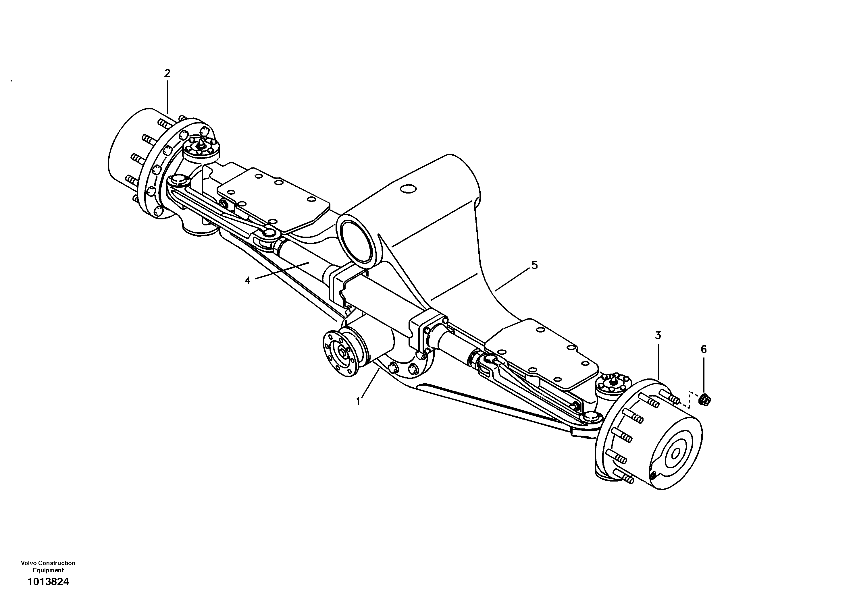 Axle, front — volvo parts diagram