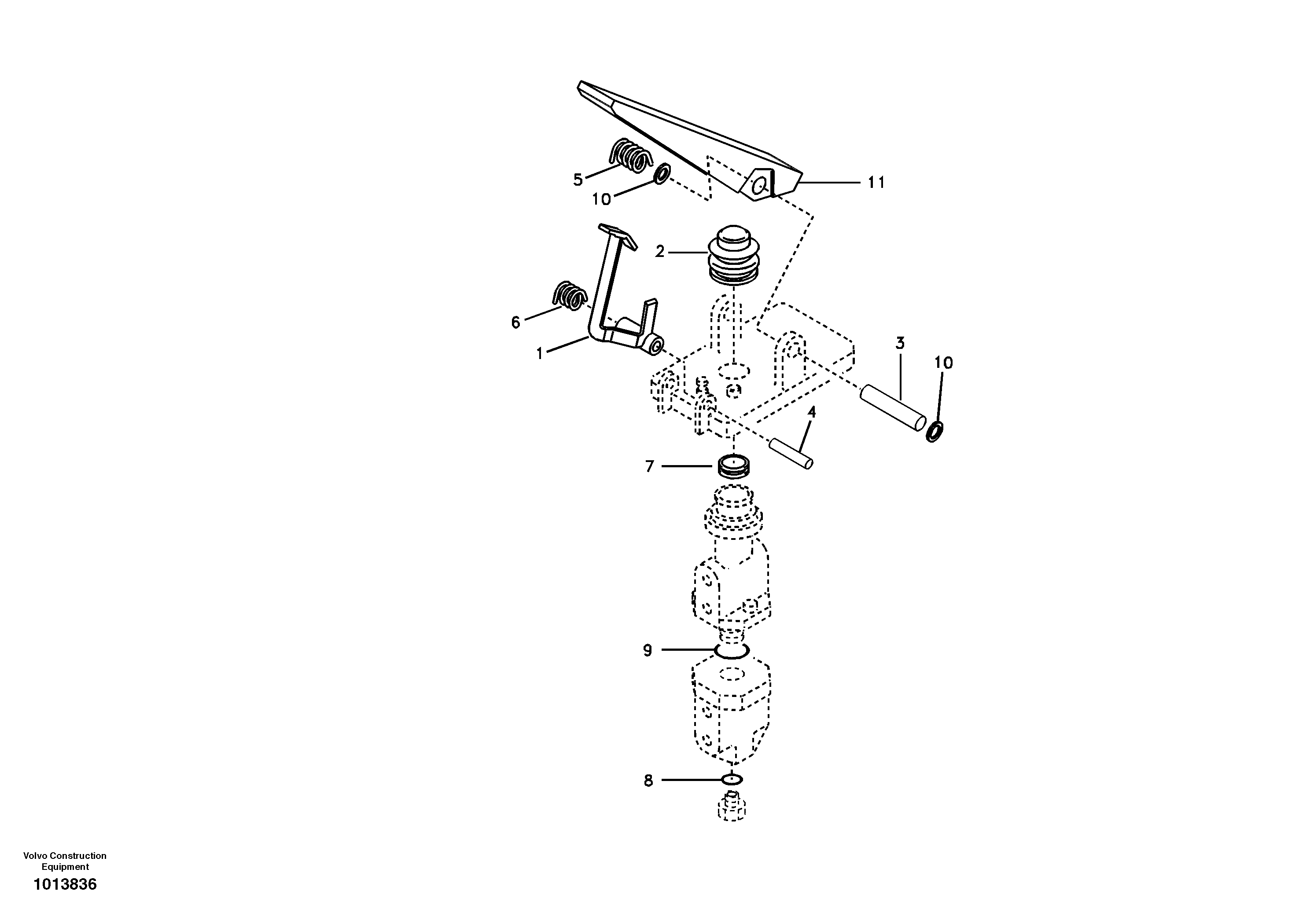 Hydraulic system, brake valve — volvo parts diagram