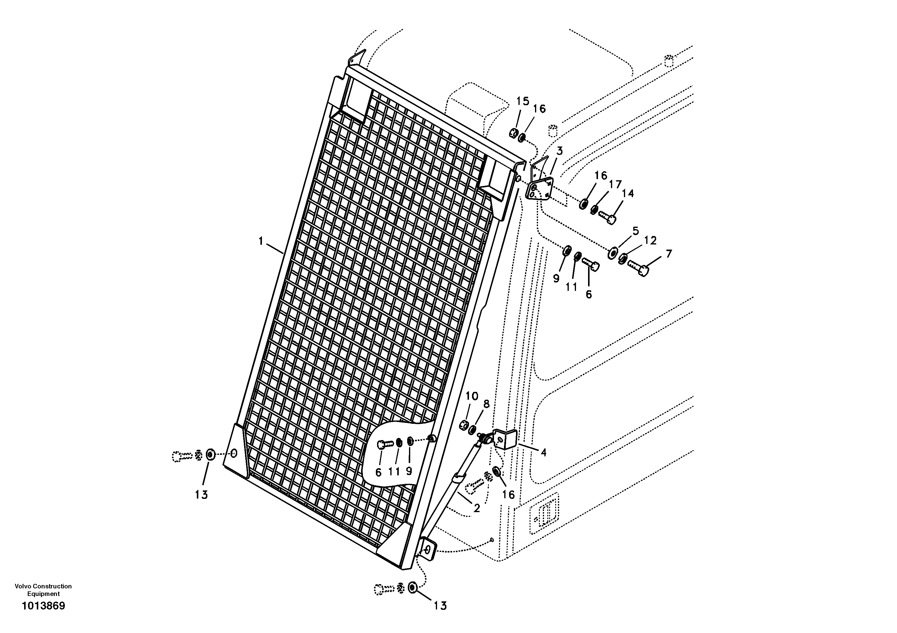 Windshield protection — volvo parts diagram