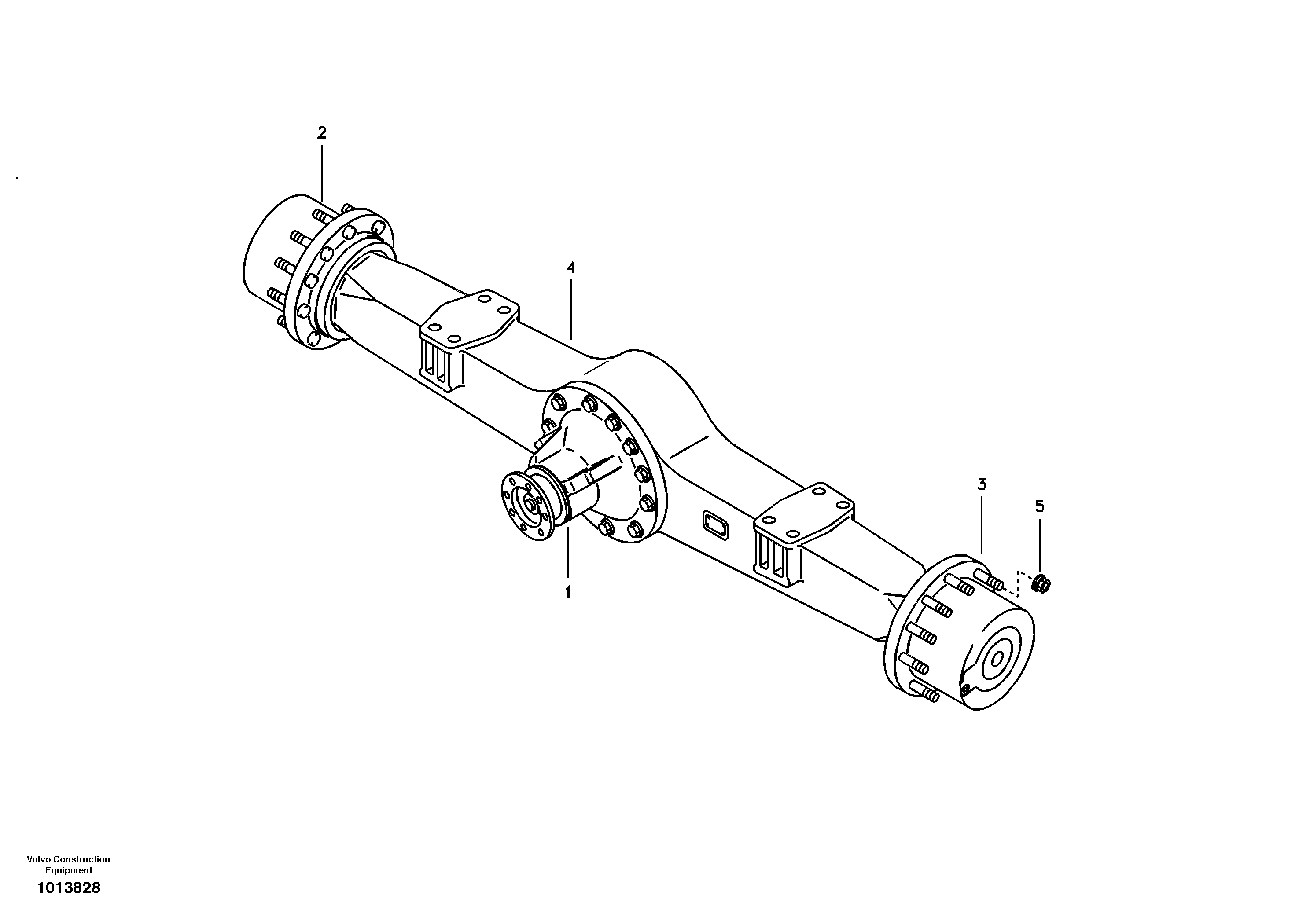 Axle, rear — volvo parts diagram