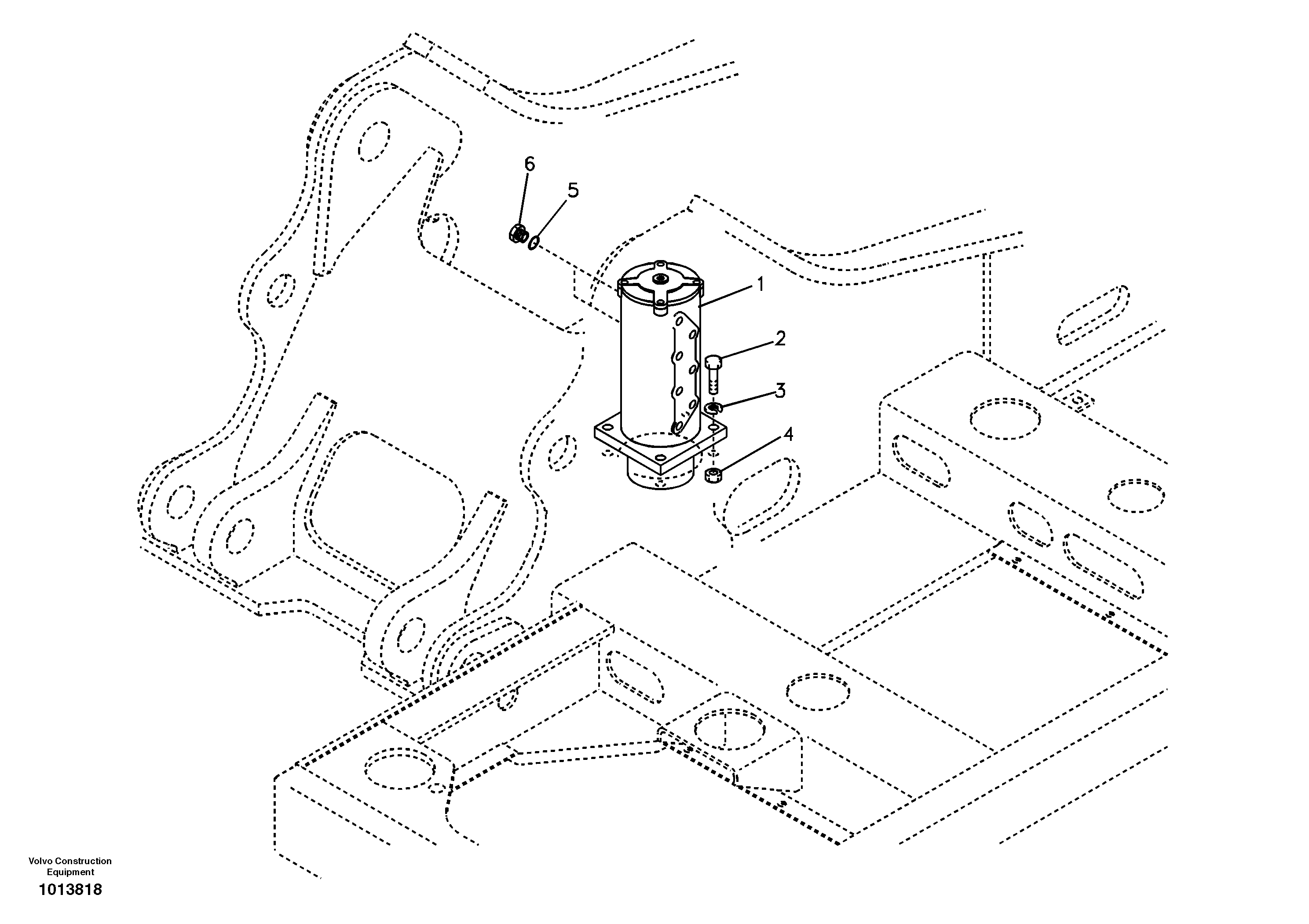 Turning joint, mounting — volvo parts diagram