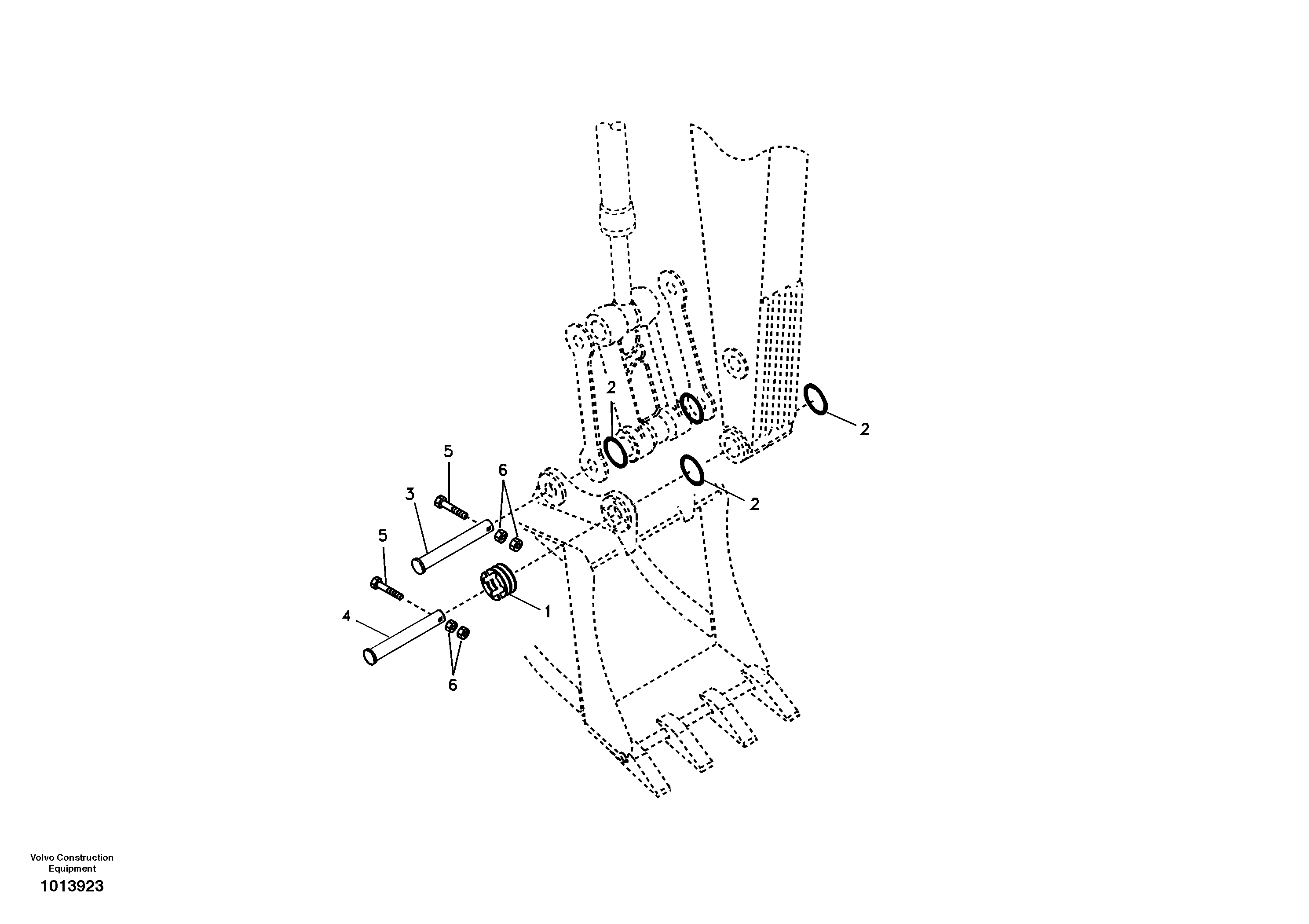 Linkage for no bucket — volvo parts diagram