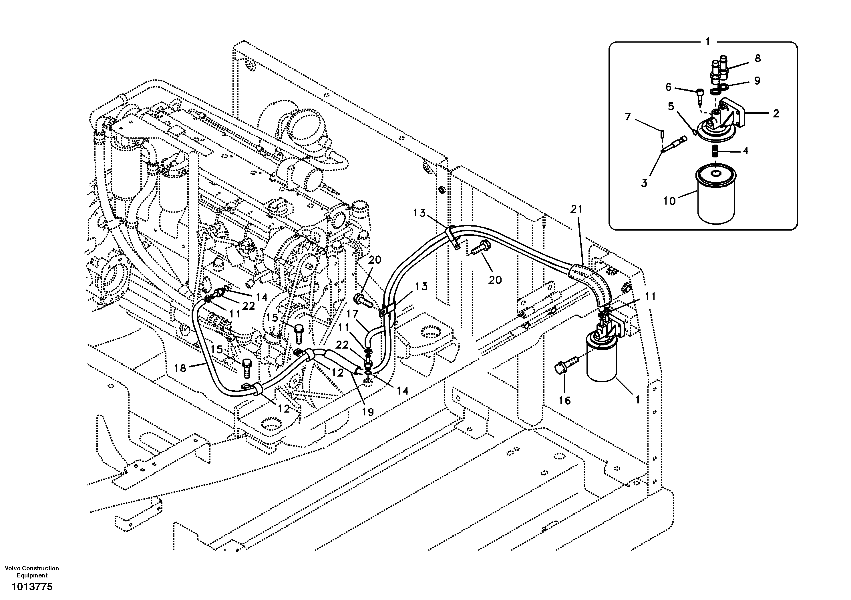 Coolant filter — volvo parts diagram