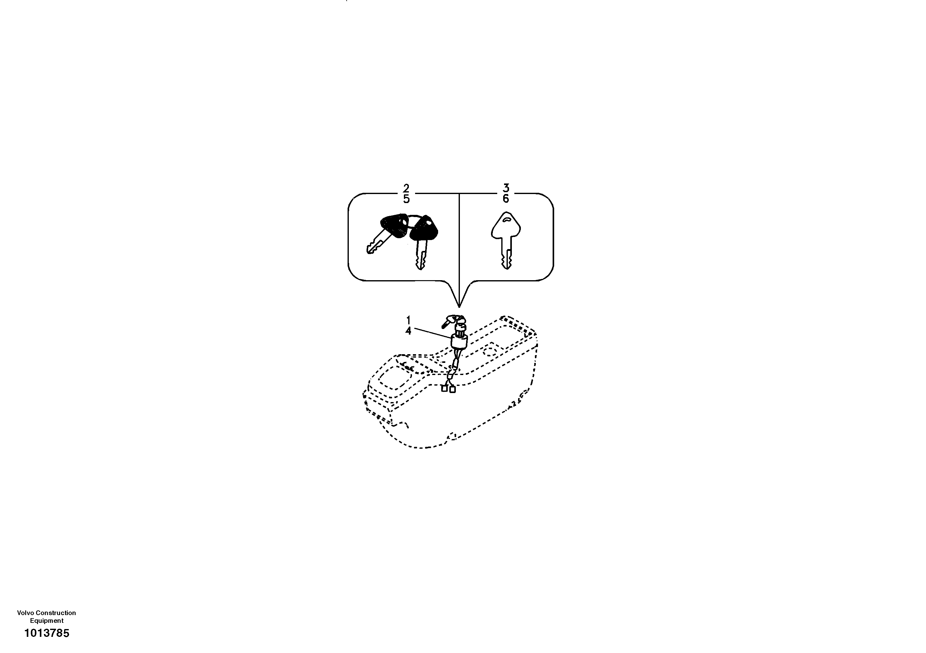 Key system — volvo parts diagram