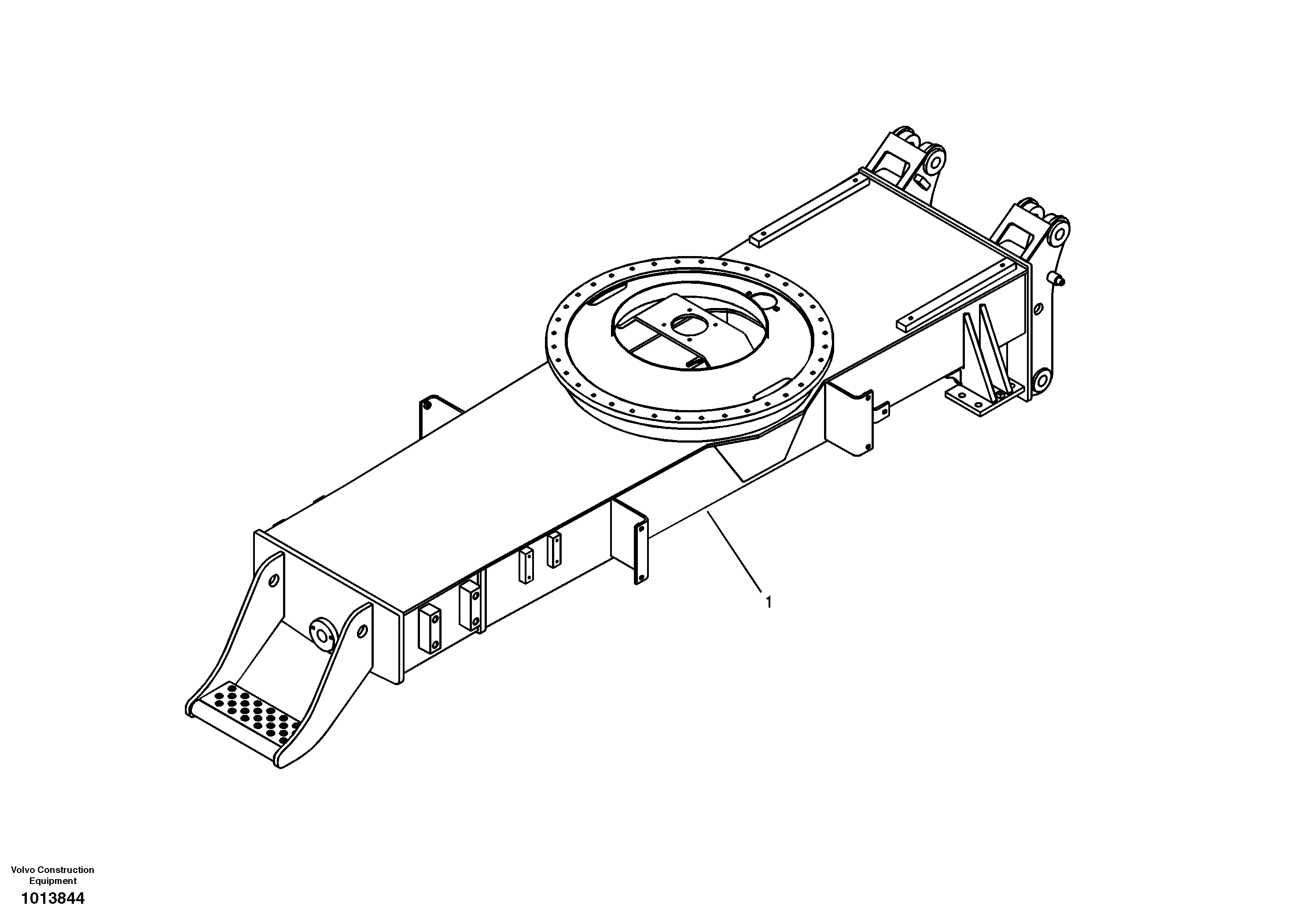 Undercarriage frame — volvo parts diagram