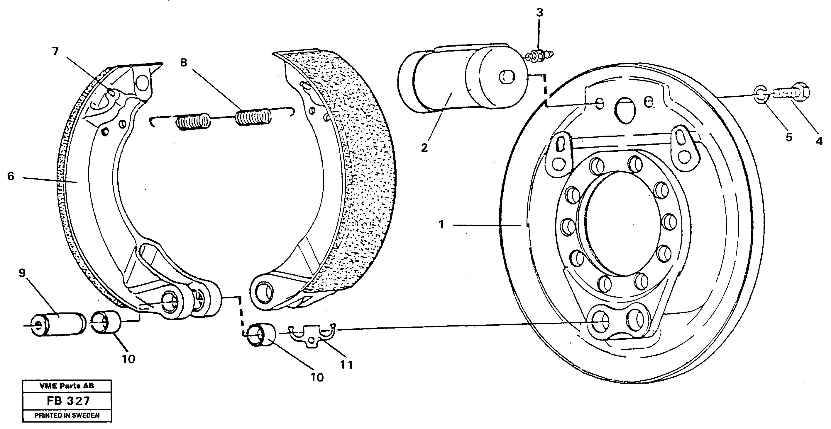Brake — volvo parts diagram