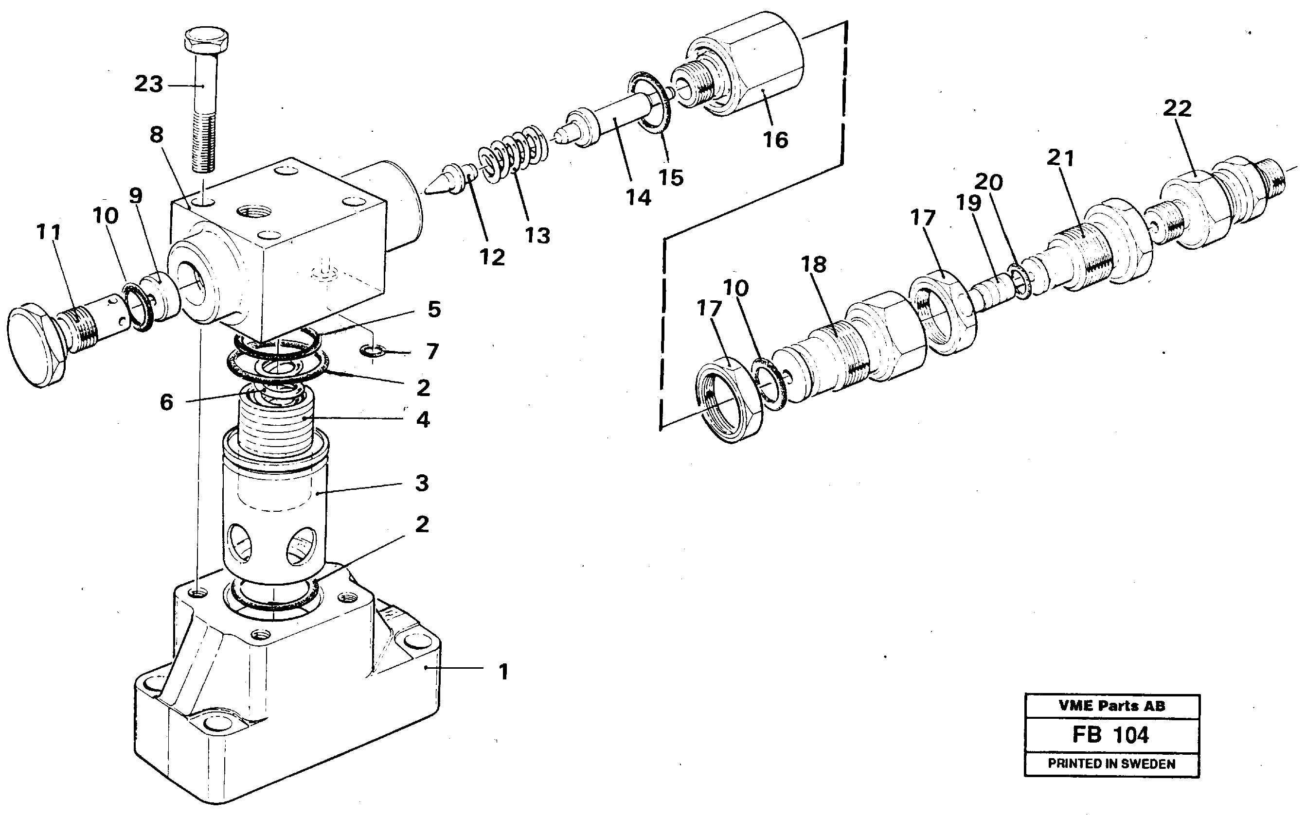 Pressure limiting valve — volvo parts diagram
