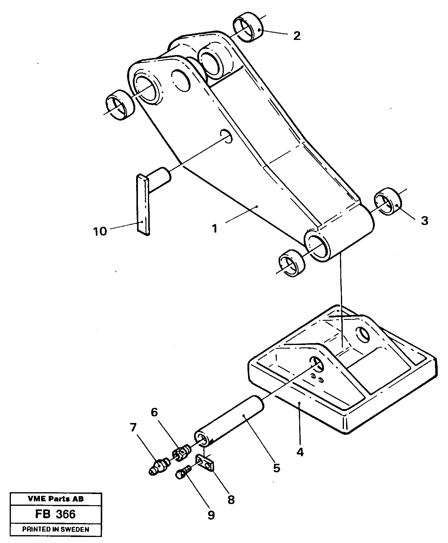 Outrigger Flexible plates  14257777 — volvo parts diagram