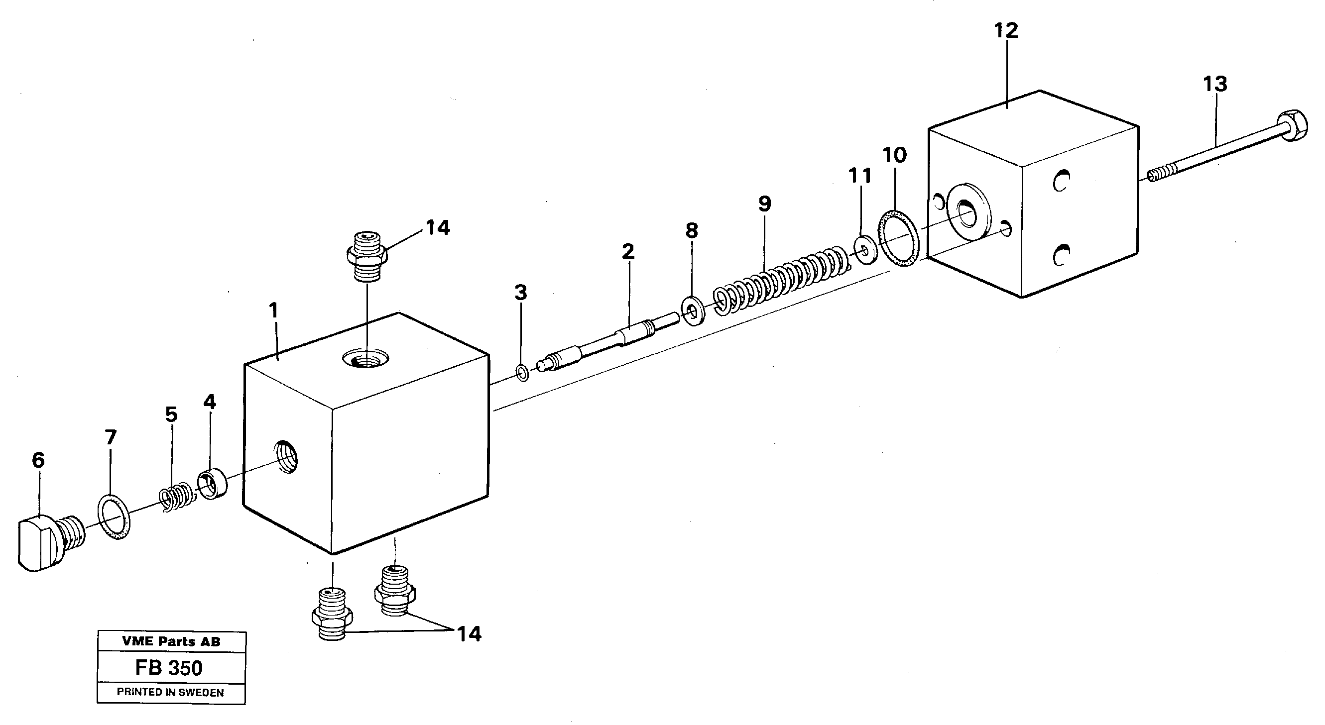 Pressure limiting valve — volvo parts diagram