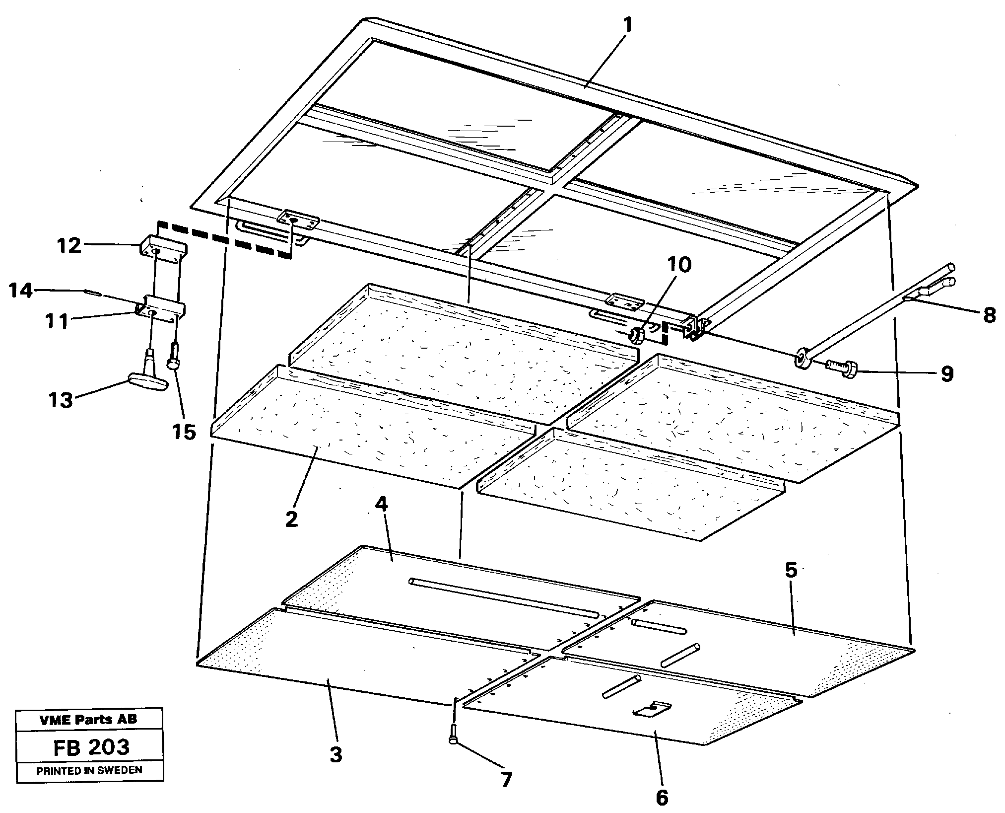 Hutch over engine — volvo parts diagram