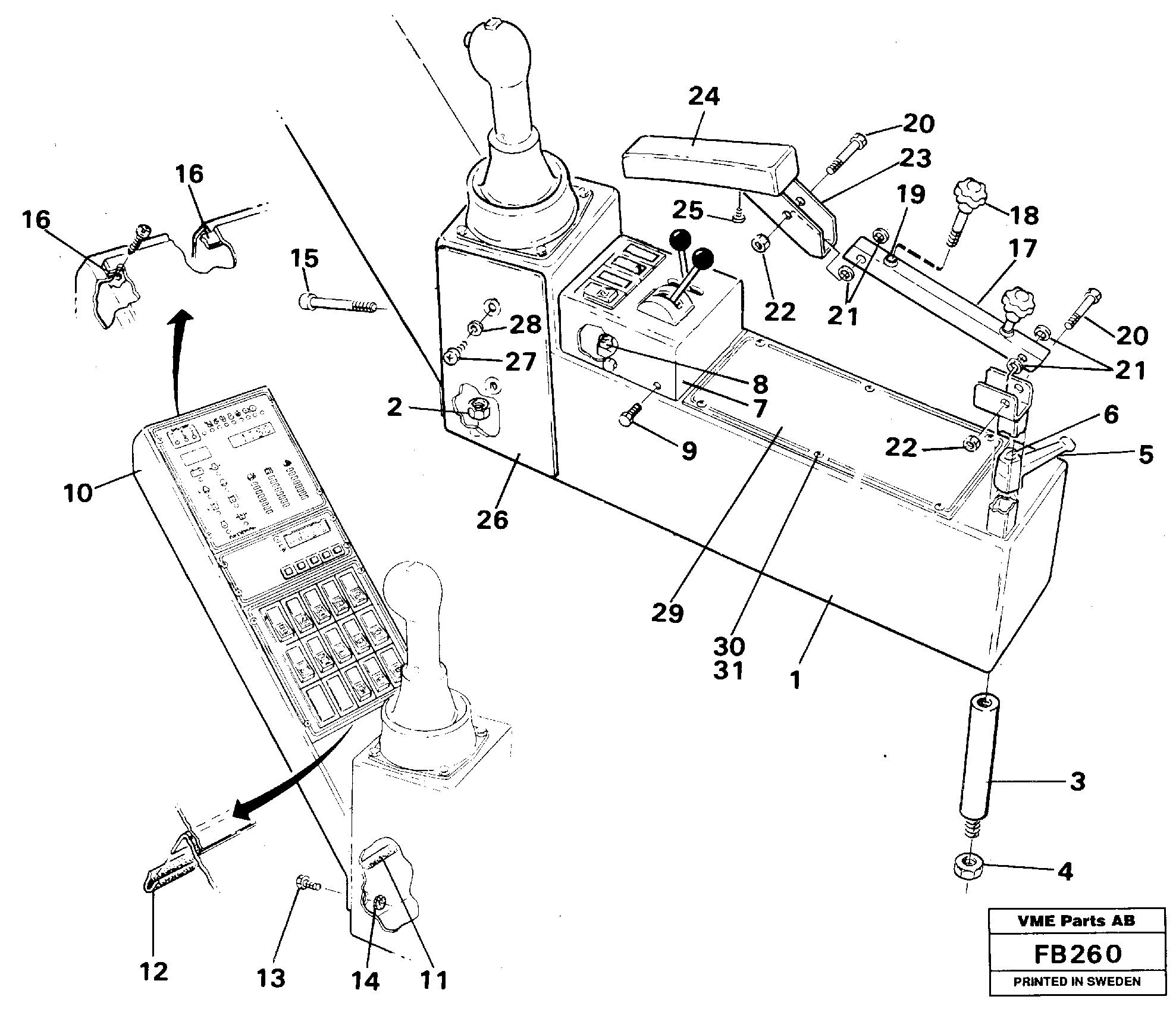 Side panel, Rh — volvo parts diagram