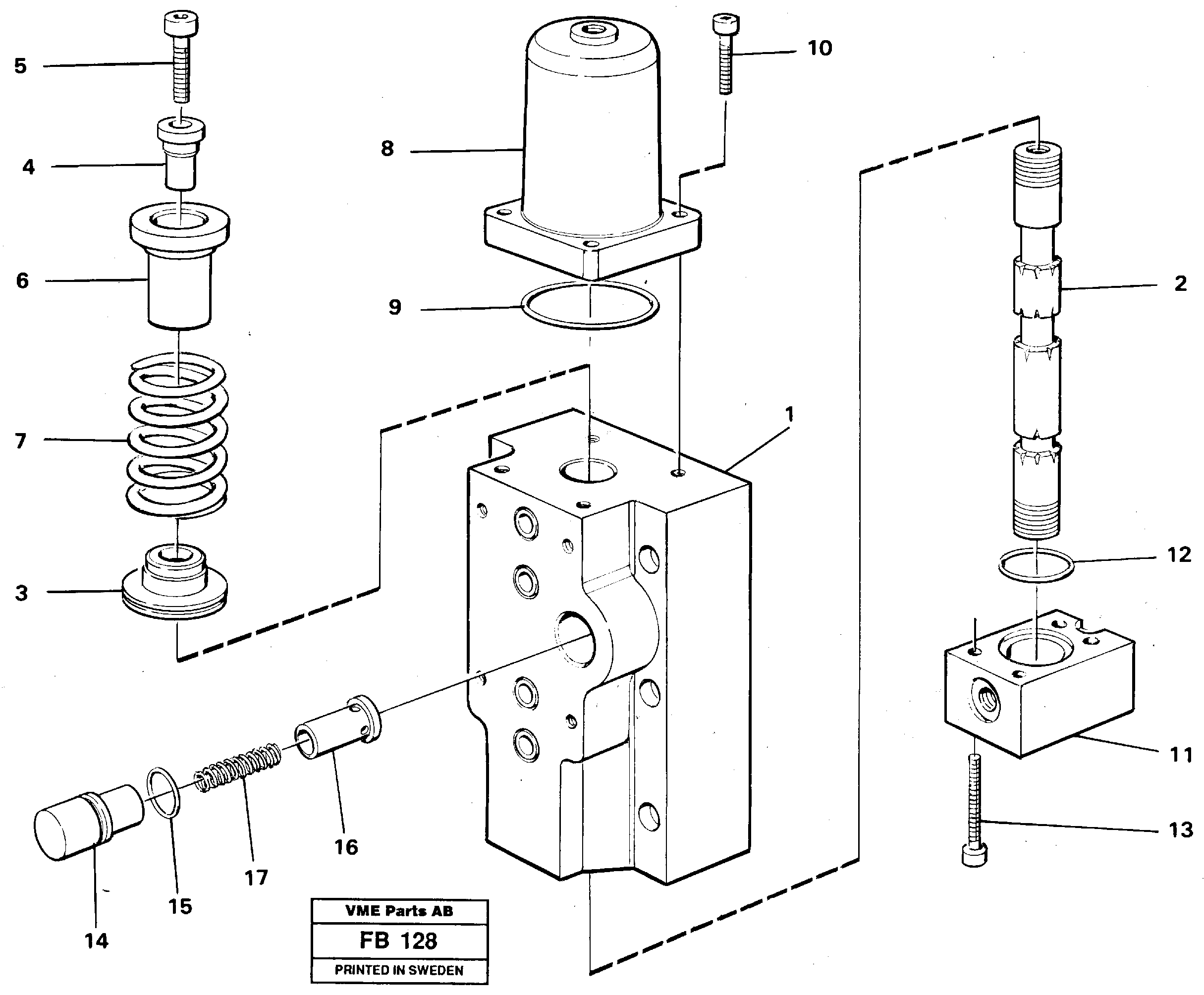 Four-way valves Primary — volvo parts diagram